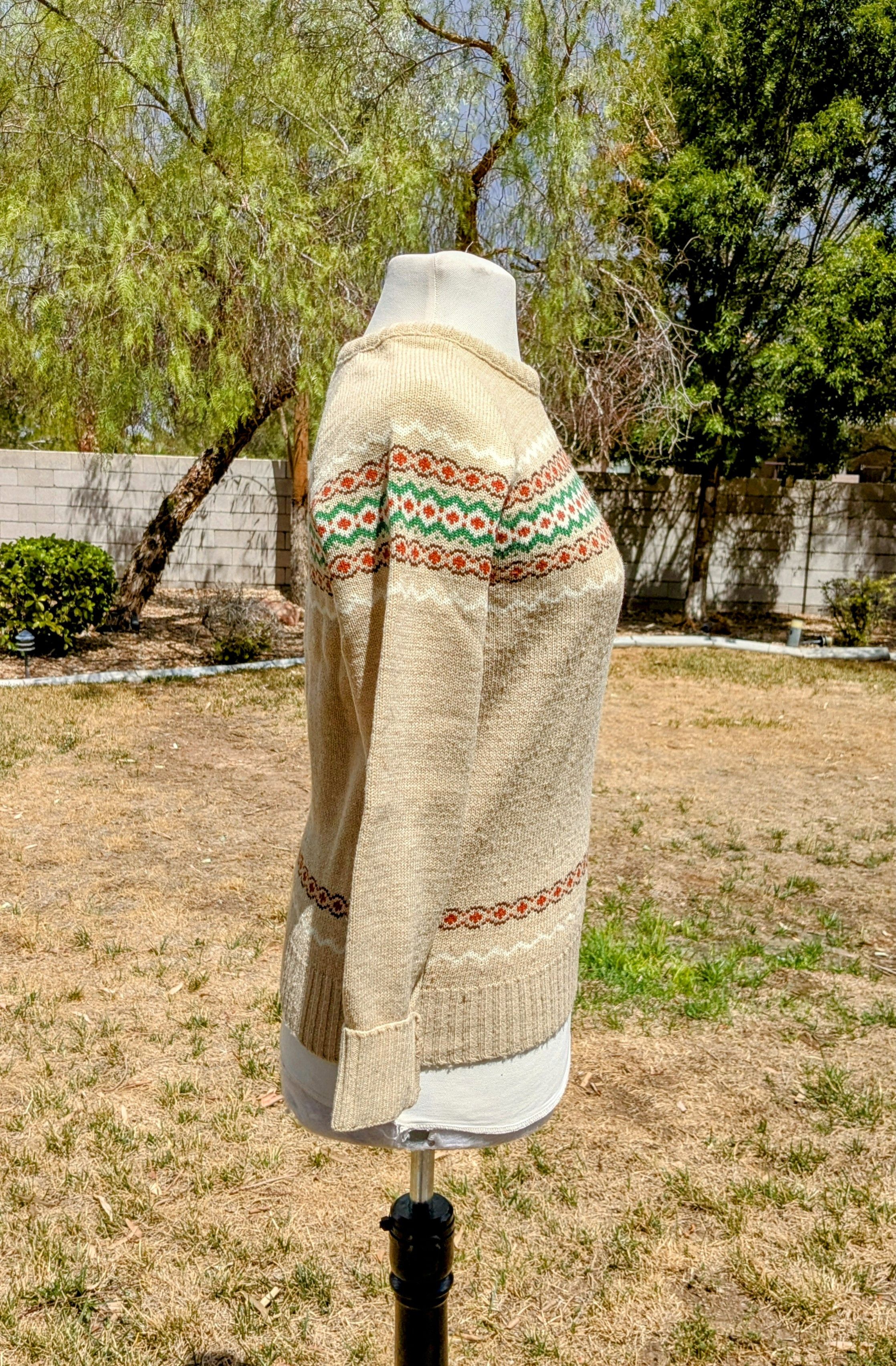 Sears Sears The Fashion Place Sweater Wool Blend Nordic Knit VTG Size S / US 4 / IT 40 - 3 Thumbnail