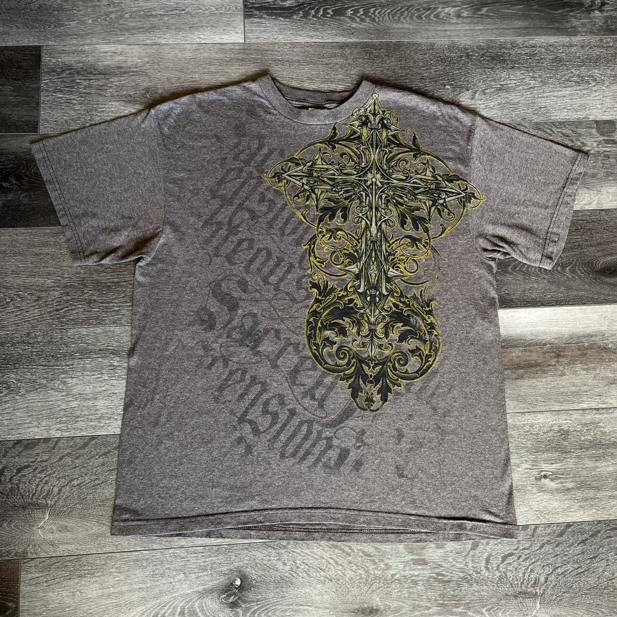 Affliction × Raw State × Vintage Vintage Y2K Raw State Cross Tee