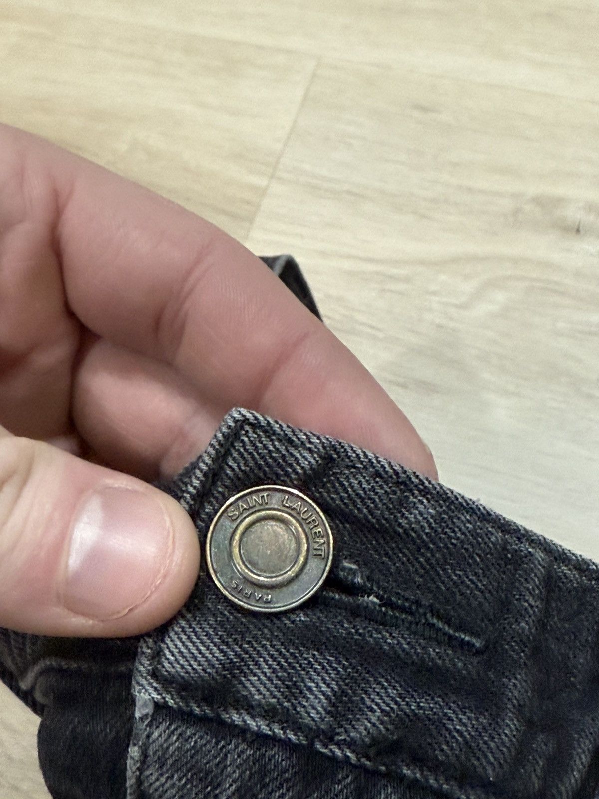 Saint Laurent Paris Saint Laurent Distressed Skinny Denim Jeans Size US 30 / EU 46 - 14 Thumbnail