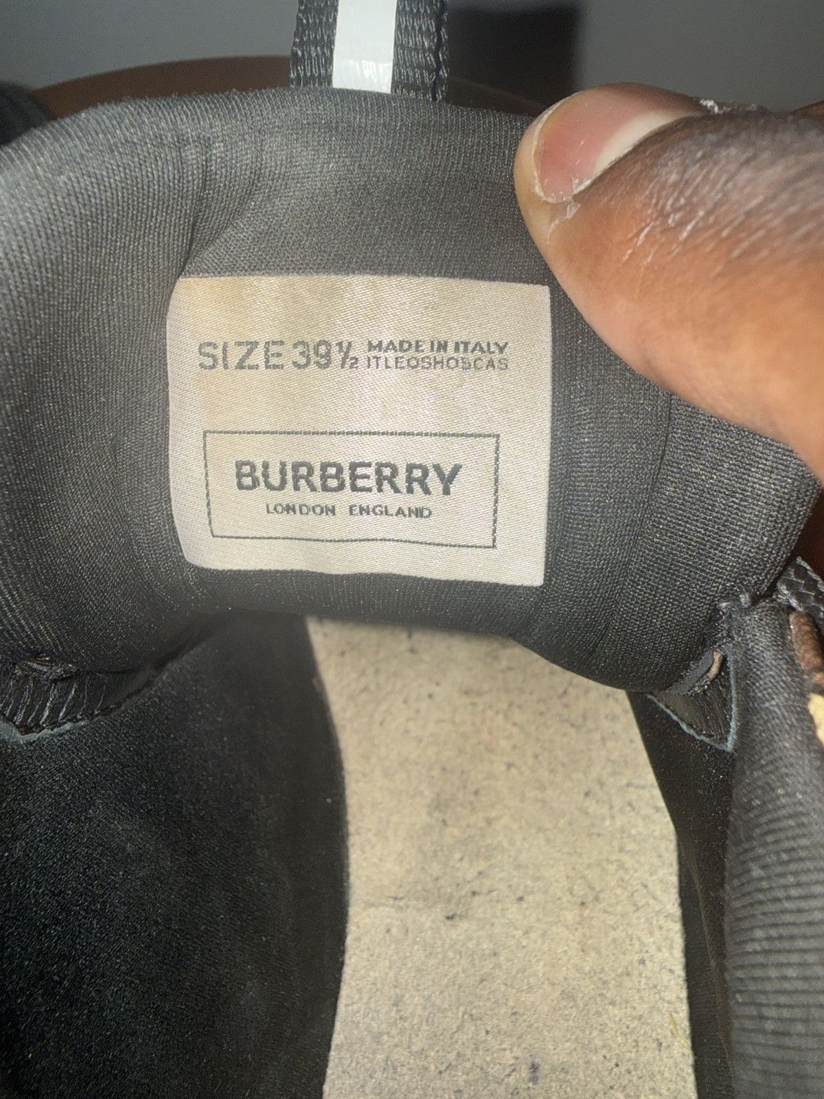 Burberry Burberry Arthur Mens Brown Leather Sneaker Size 7 Size US 7 / EU 40 - 13 Thumbnail