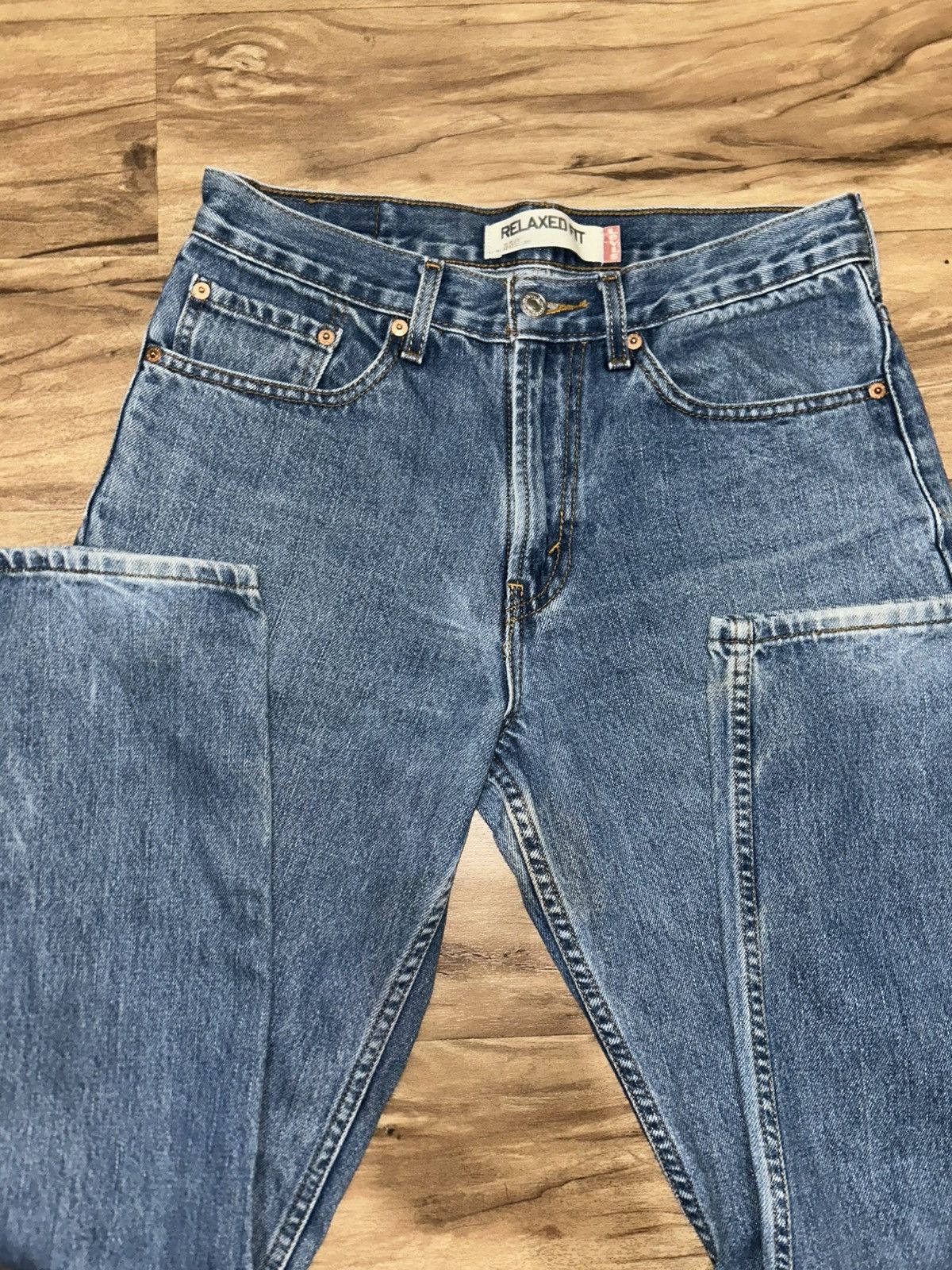 Levi's Levi's 550 Relaxed Fit Blue Jeans Size 31" - 4 Thumbnail