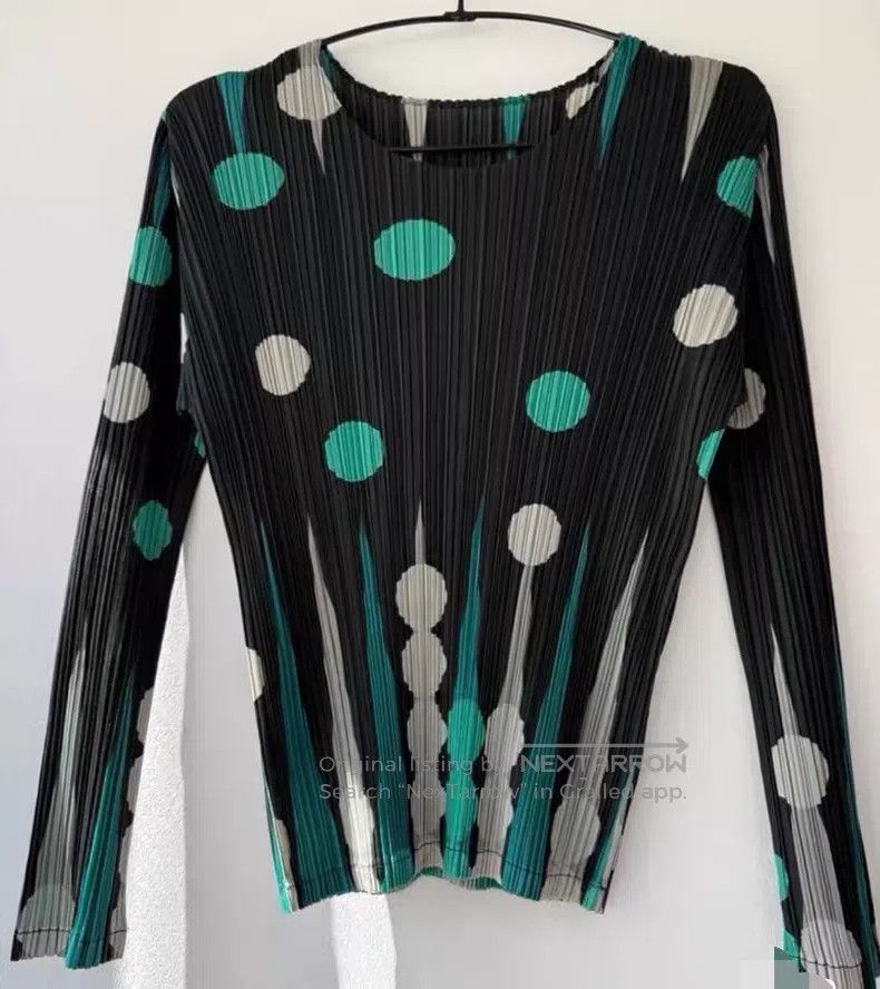 Issey Miyake Issey Miyake Green Long Sleeve Size L / US 10 / IT 46 - 1 Thumbnail