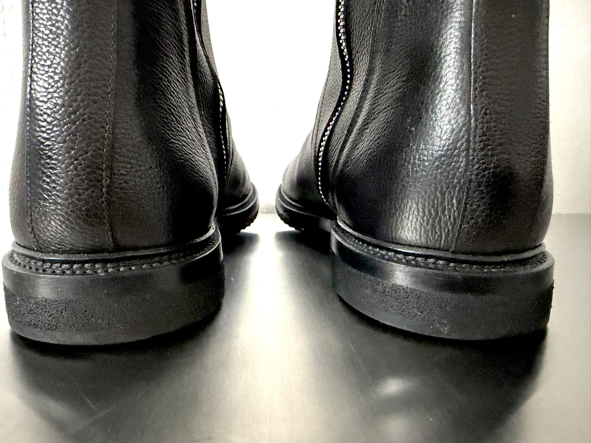 Rick Owens Rick Owens Black Leather Zip Boots EU44 / UK10 Size US 11 / EU 44 - 11 Thumbnail