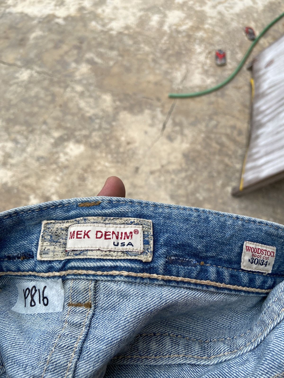 Mek Denim Vintage Distressed Mek Denim Flare Pant Size US 30 / EU 46 - 9 Thumbnail