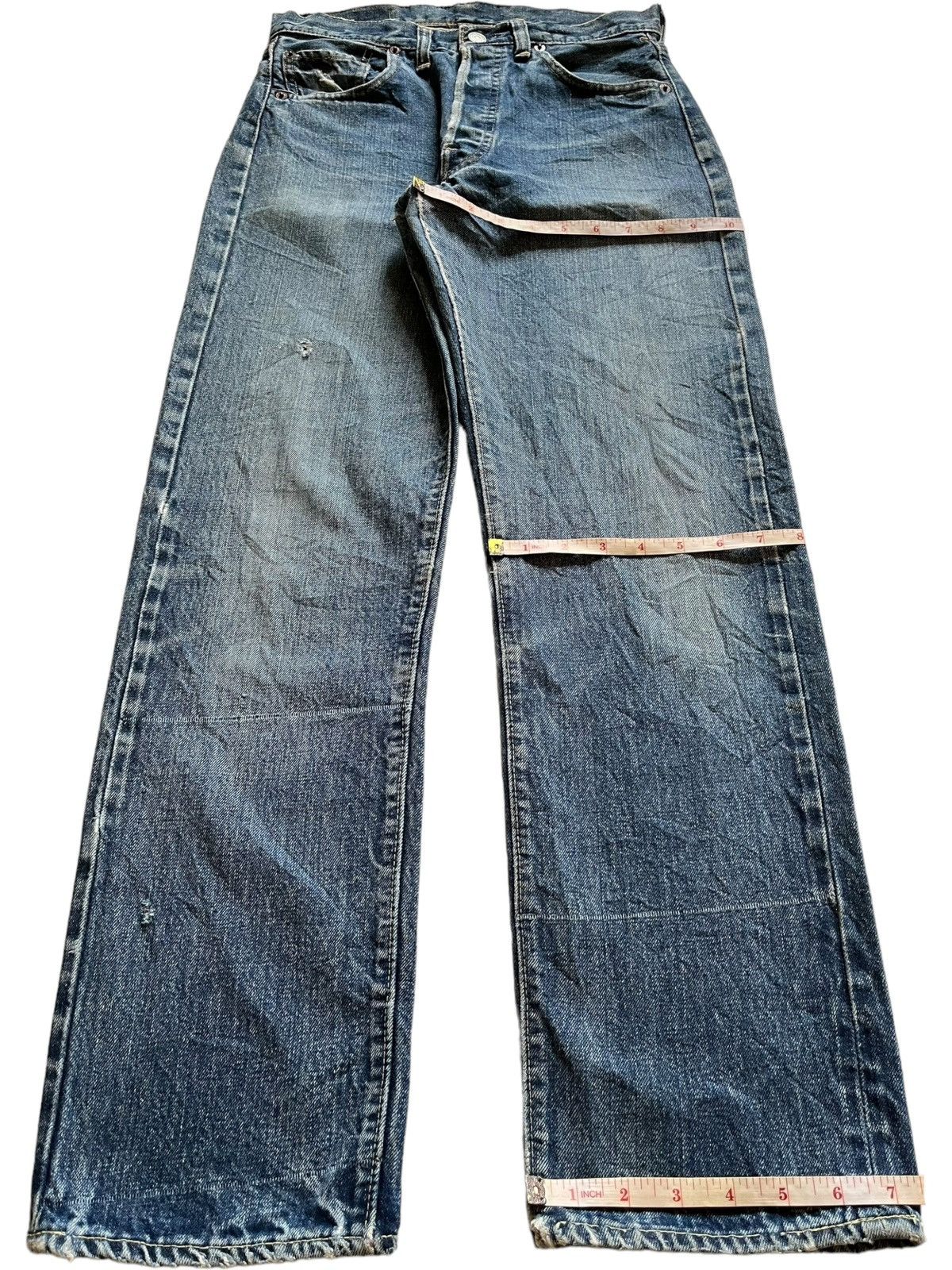 Levi's True Vintage 60s Levis 501 Selvedge Bartacks Jeans Button 6 Size US 28 / EU 44 - 15 Thumbnail
