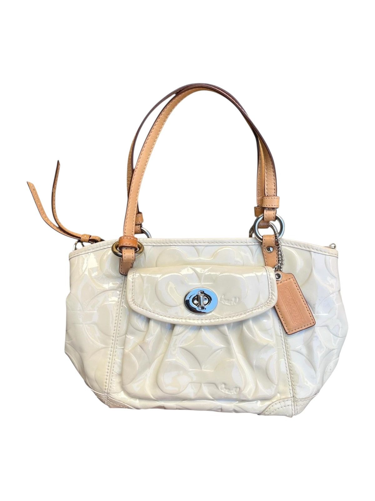 Coach Coach Embossed Patent Leather Tote Size ONE SIZE - 1 Thumbnail