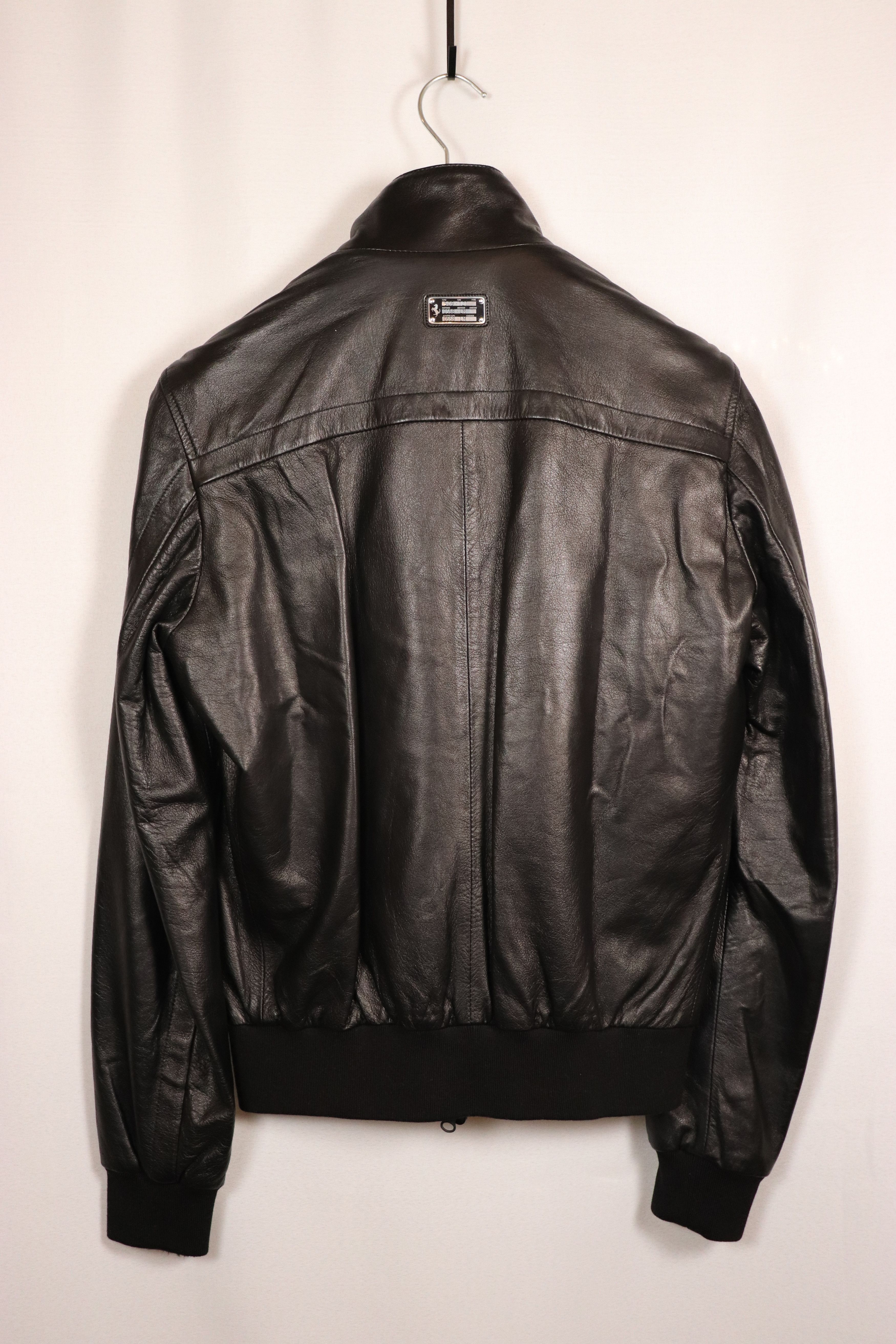 Ferrari Ferrari Black Leather Moto Jacket – L – Boutique Milan Size US L / EU 52-54 / 3 - 4 Thumbnail
