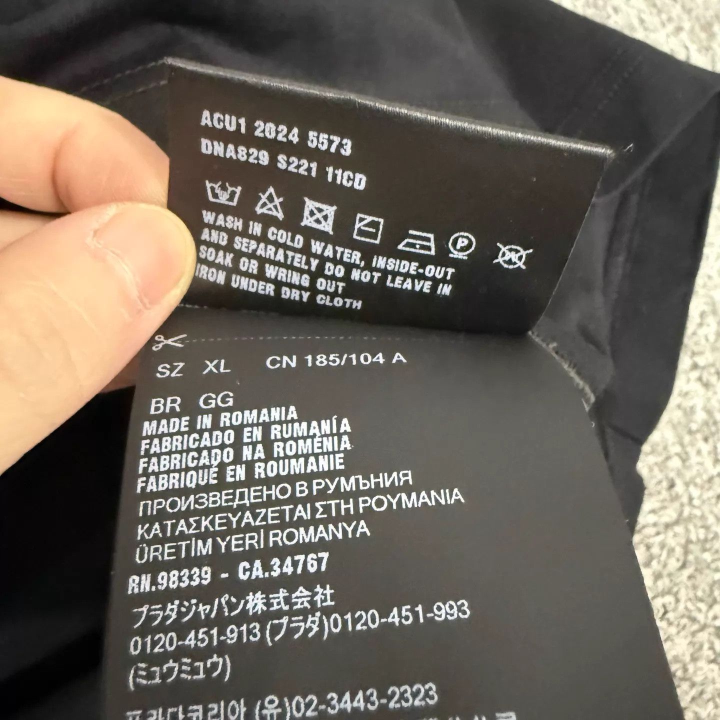 Prada Prada New Black Basic Short Sleeve Tee Unworn XL Size XL / US 12-14 / IT 48-50 - 6 Thumbnail