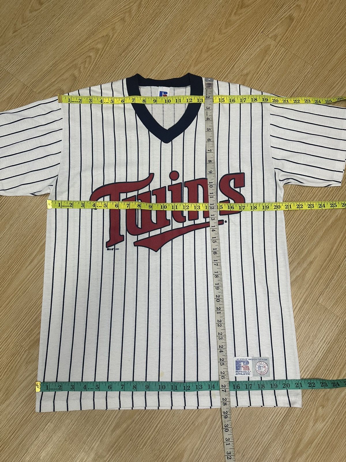 MLB 80s MLB Minnesota Twins Vintage Russel Tshirt A487 Size US M / EU 48-50 / 2 - 10 Thumbnail