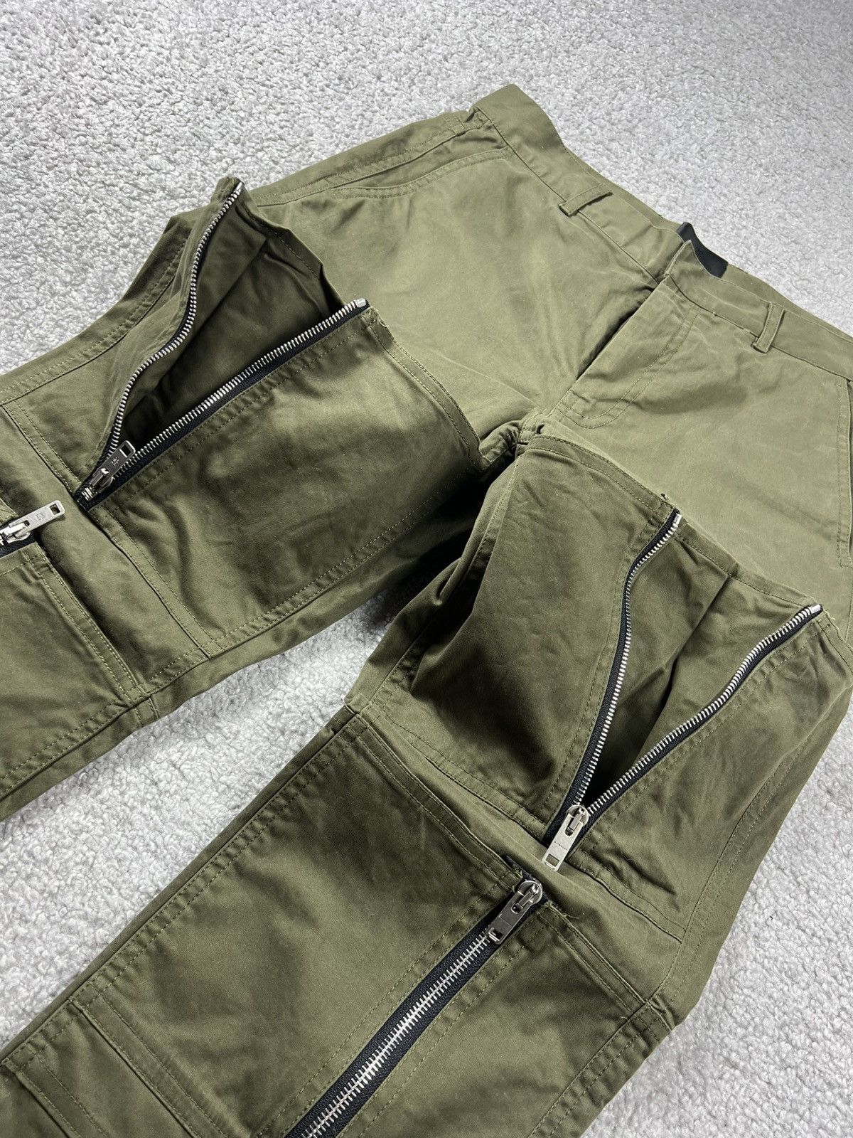 Givenchy Givenchy Zip Detail Pants “Khaki Green” Size US 30 / EU 46 - 9 Thumbnail