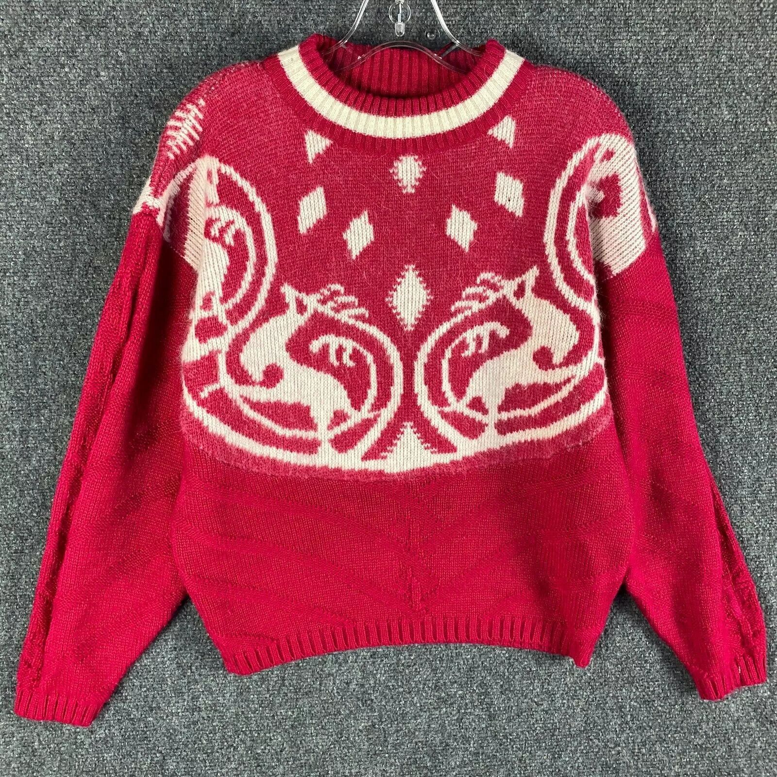 Other Tyrolia Skiwear Sweater Women's M Pink Knit Wool Acrylic Size M / US 6-8 / IT 42-44 - 1 Thumbnail
