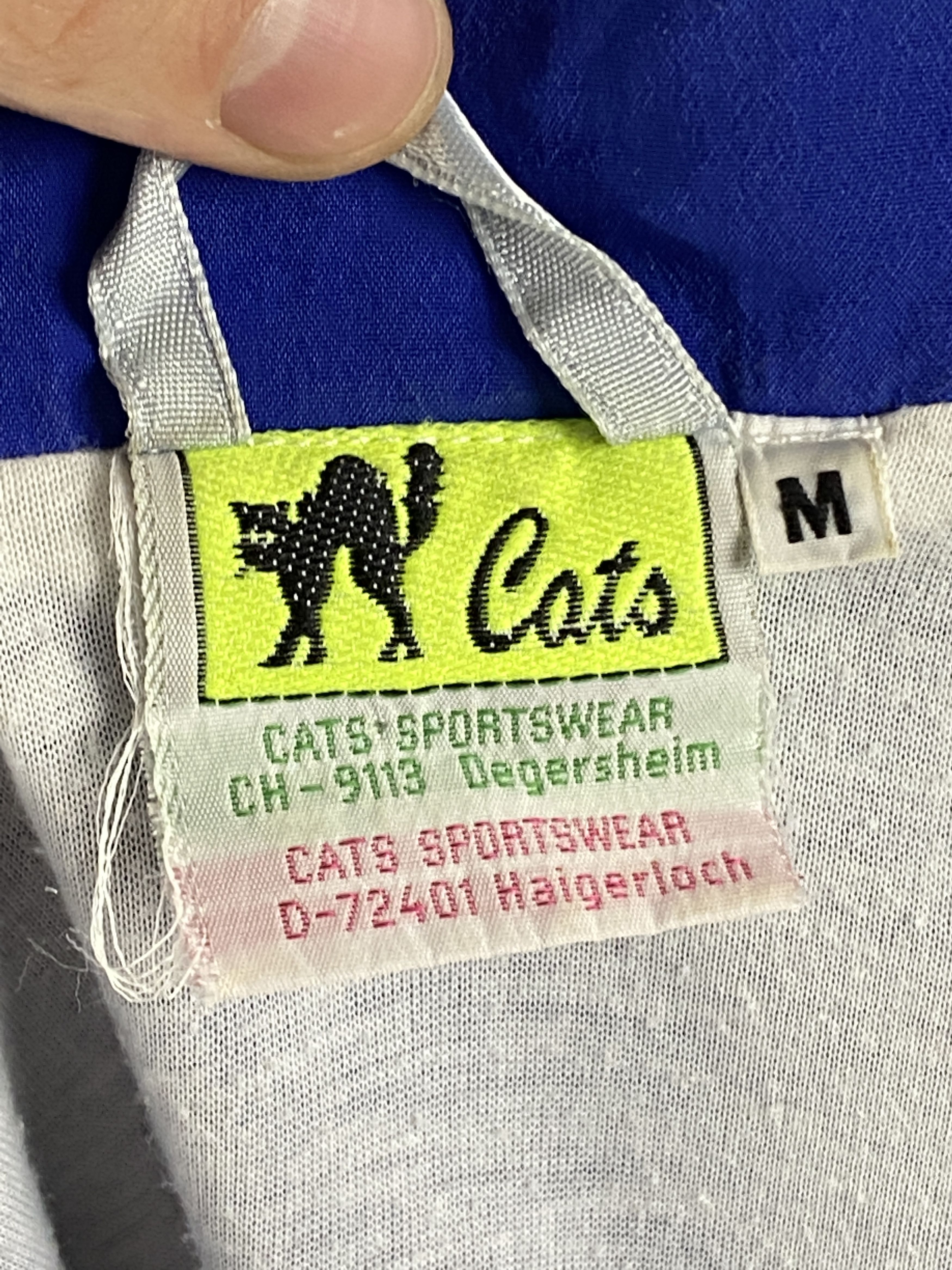 Vintage 90s Cats Vintage Men's Windbreaker Jacket - M Size US M / EU 48-50 / 2 - 5 Thumbnail