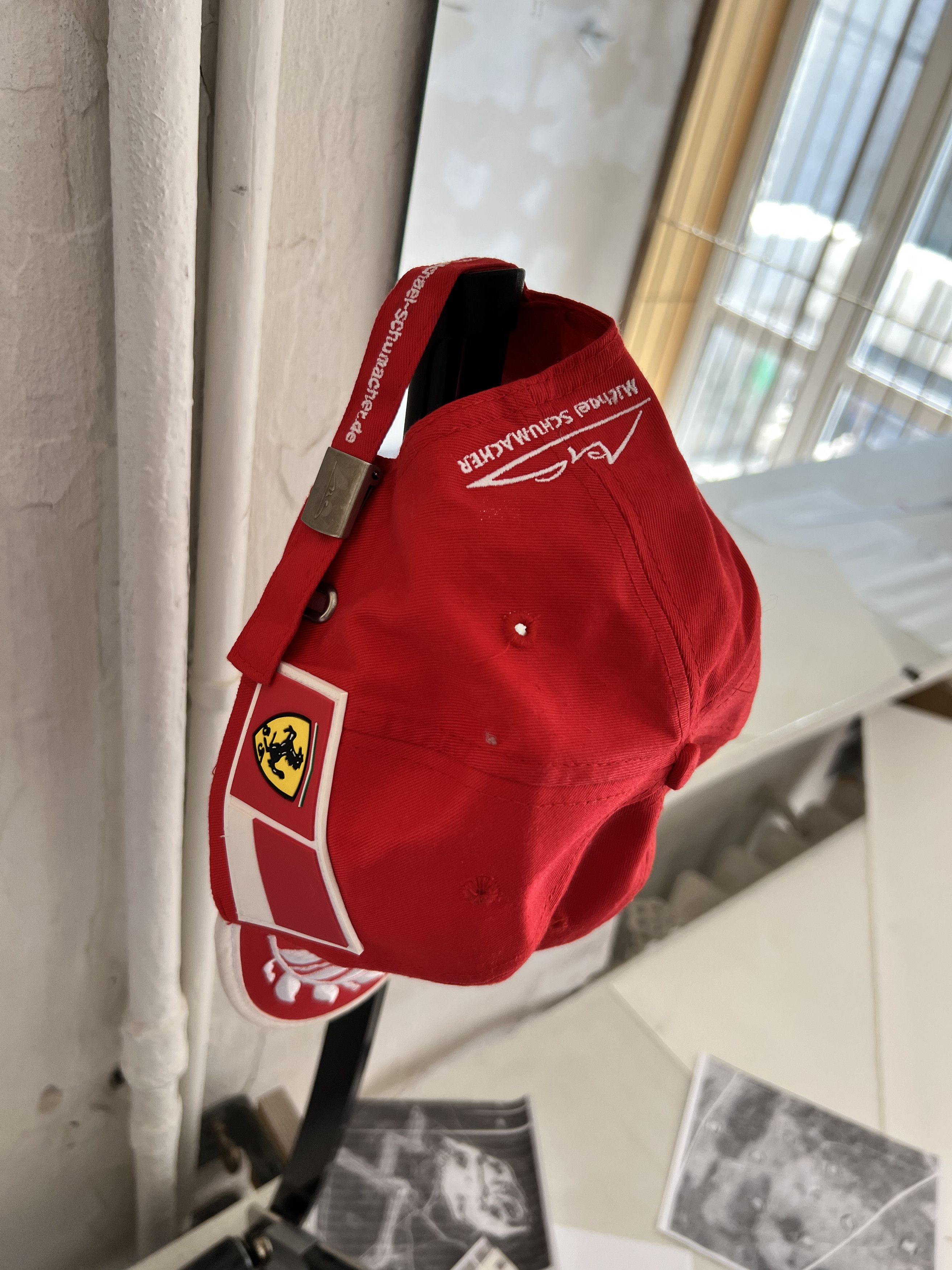 Ferrari Ferrari Schumacher Vintage Wreath Racing Cap 1990s Size ONE SIZE - 3 Thumbnail