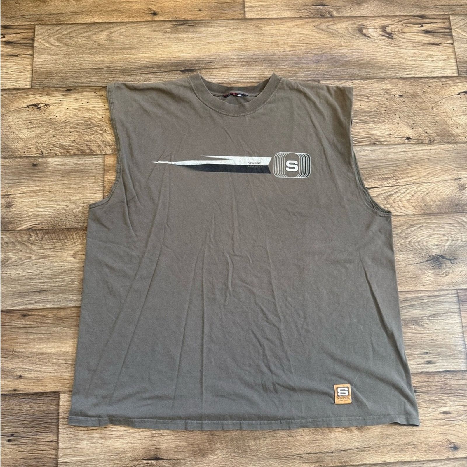 Spalding Vintage Spalding Athletic Oversized Muscle Tank Size US XL / EU 56 / 4 - 1 Thumbnail