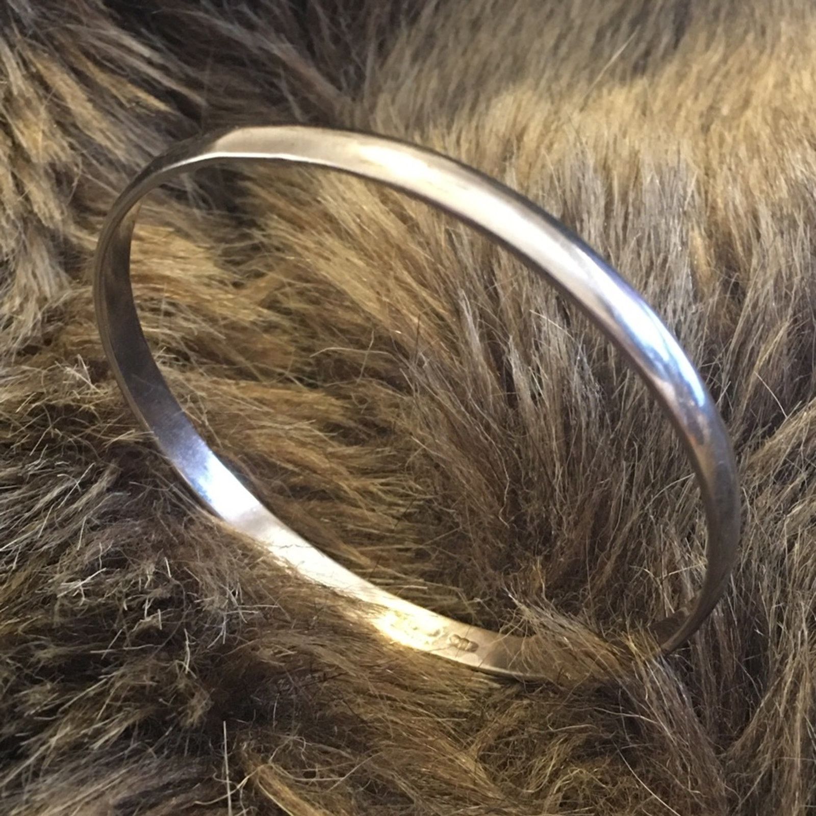 Vintage Vintage 70s Mexican silver 925 bangle bracelet Size ONE SIZE - 1 Thumbnail