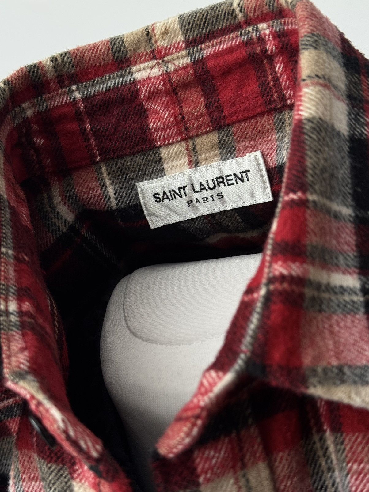 Saint Laurent Paris Saint Laurent Paris 2018 Cotton Checked Flannel Shirt Size US S / EU 44-46 / 1 - 5 Thumbnail