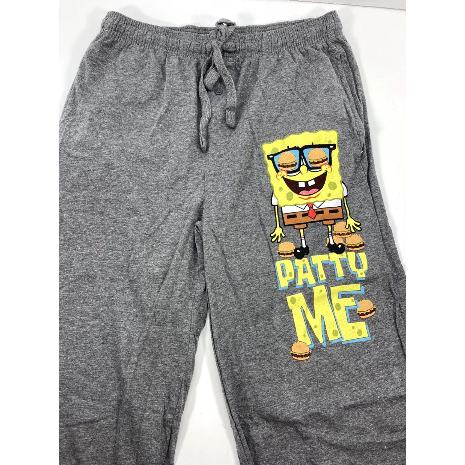 Nickelodeon Nickelodeon SpongeBob Squarepants Patty Me Lounge Pajama Pants Small Gray Men Size US 29 - 3 Thumbnail