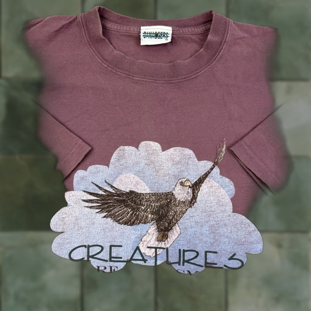 Vintage VINTAGE Eagle T Shirt Adult Large Red Nature Animal Bird Graphic Tee Creatures Size US L / EU 52-54 / 3 - 1 Thumbnail