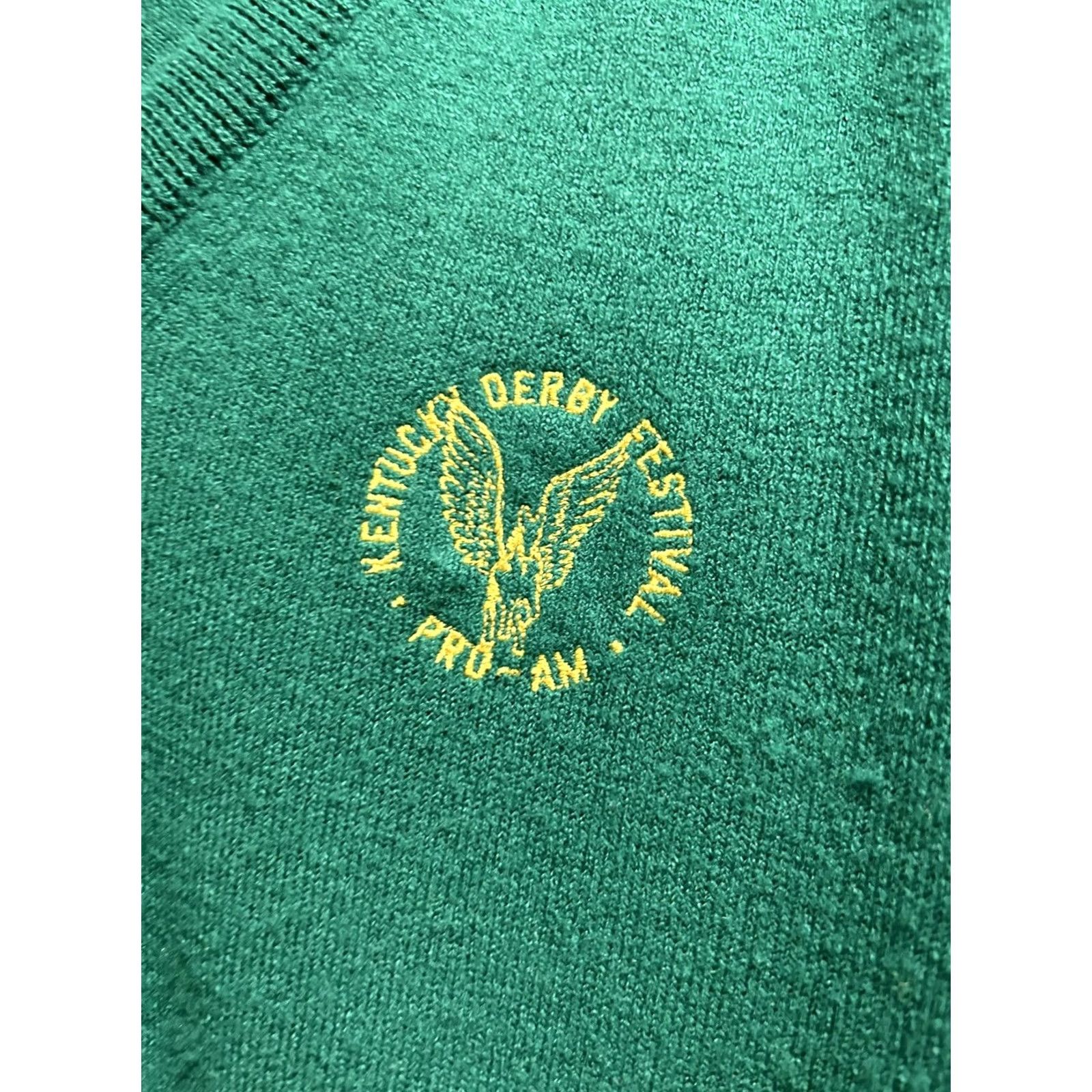 Vintage VINTAGE Pickering Kentucky Derby Festival Pro AM Kelly Green Sweater M Mens Size US M / EU 48-50 / 2 - 2 Thumbnail