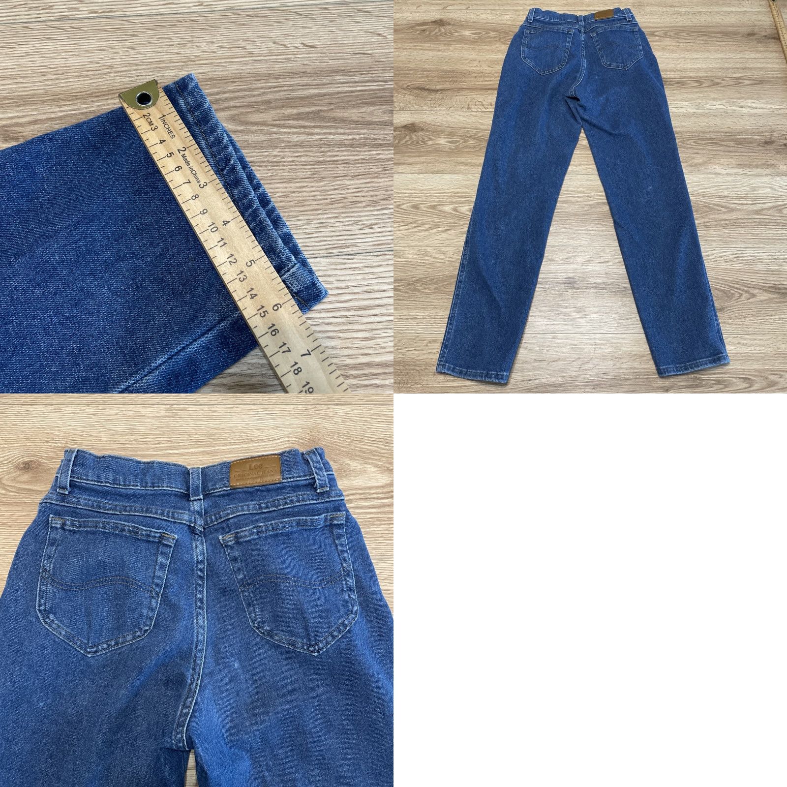 Lee VINTAGE Lee Jeans Women 8M Blue Denim 5-Pocket Straight High Rise Vintage Yes Women's Size 8M Blue Denim Jeans Lee Size 30" / US 8 / IT 44 - 8 Thumbnail