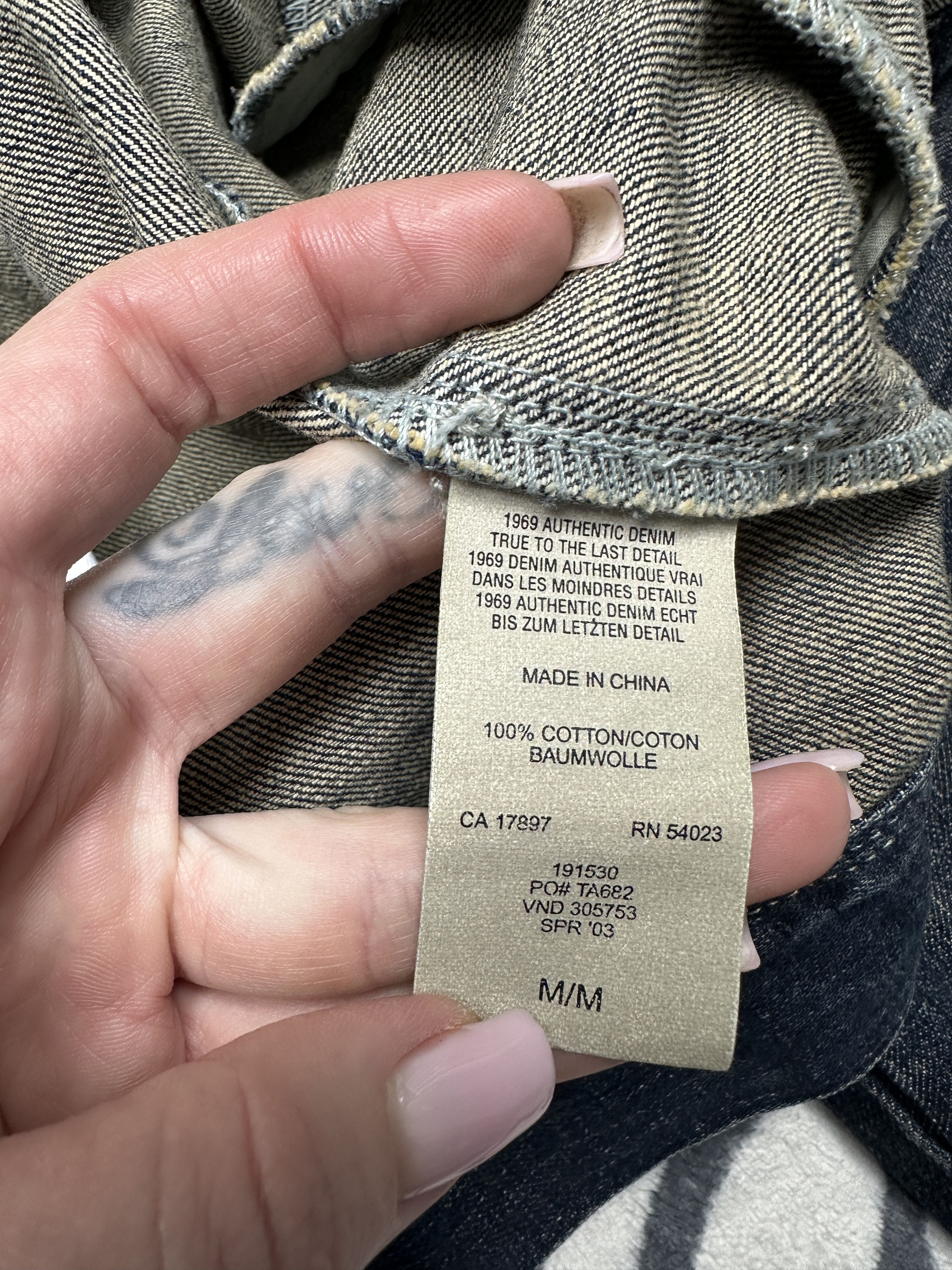 Vintage 1969 Authentic Denim Jacket Size US M / EU 48-50 / 2 - 5 Thumbnail