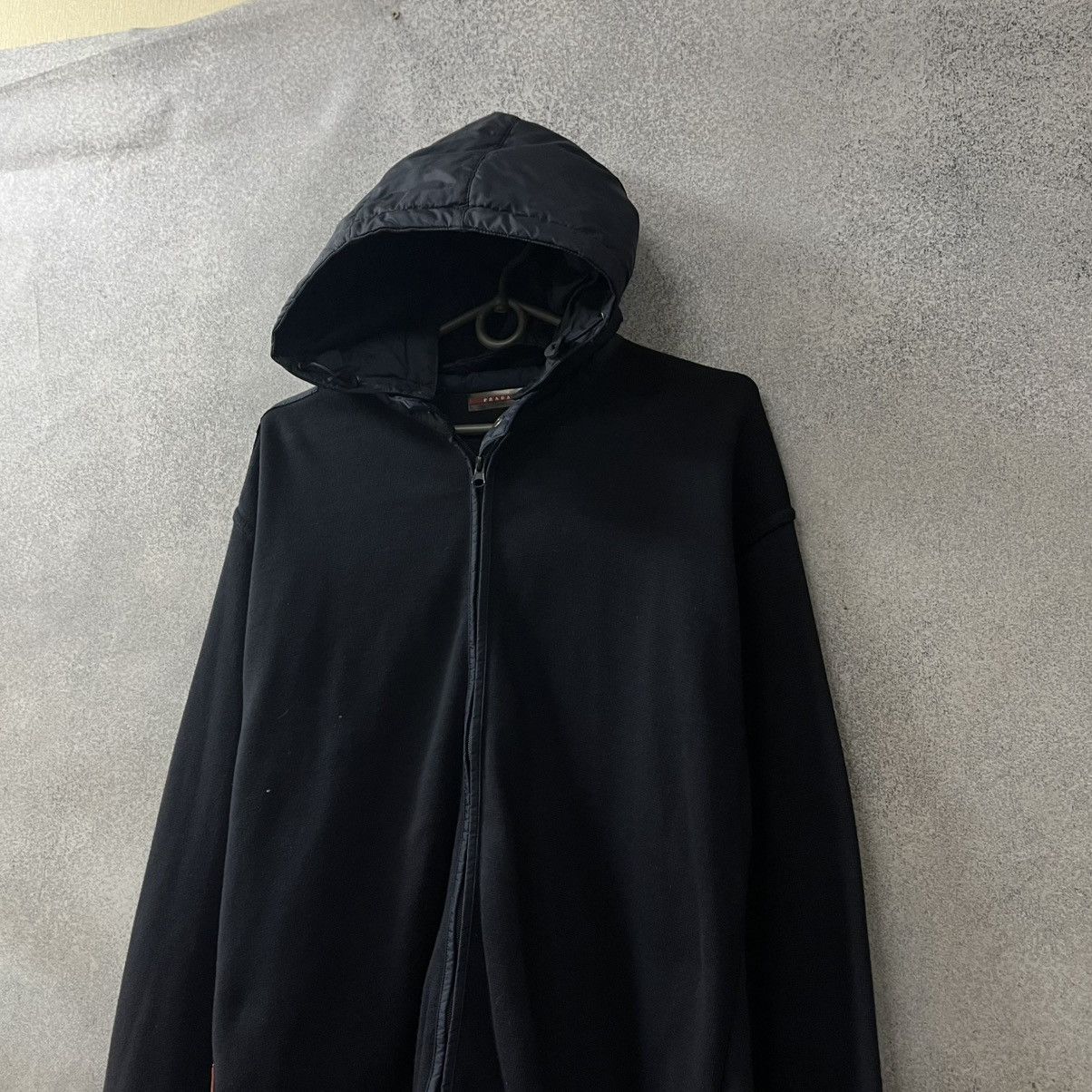 Prada Vintage Prada Hoodie Red Tab Basic Designer black Luxury Size US L / EU 52-54 / 3 - 5 Thumbnail