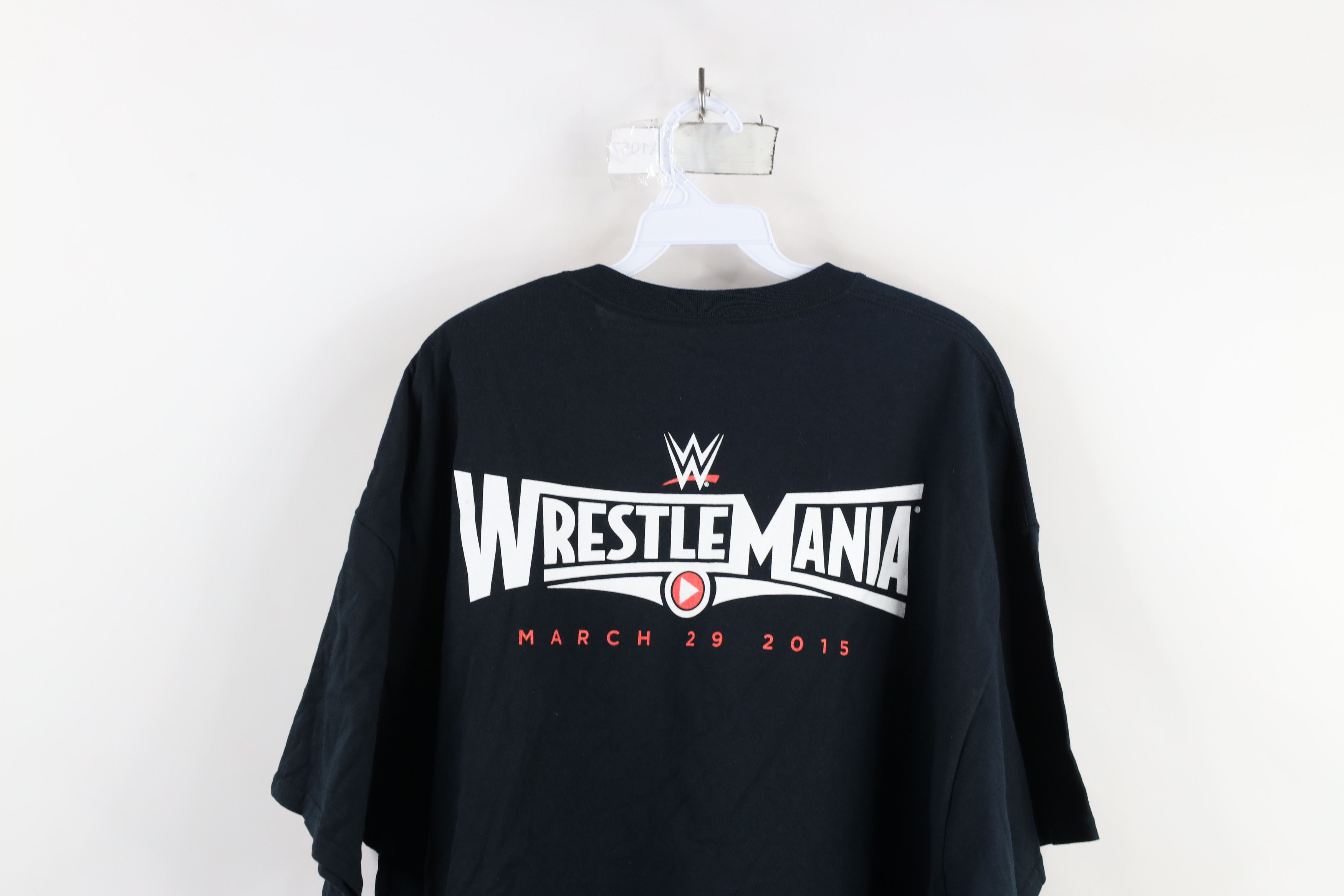 Vintage Vintage Y2K 2015 WWE WrestleMania Spell Wrestling T-Shirt Size US XXL / EU 58 / 5 - 11 Thumbnail