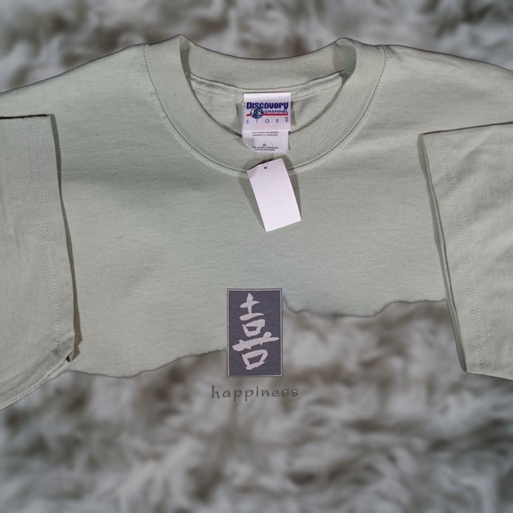 Vintage VINTAGE Discovery Channel Graphic Print T-Shirt Mens XL Green Y2K Hipster Size US XL / EU 56 / 4 - 1 Thumbnail