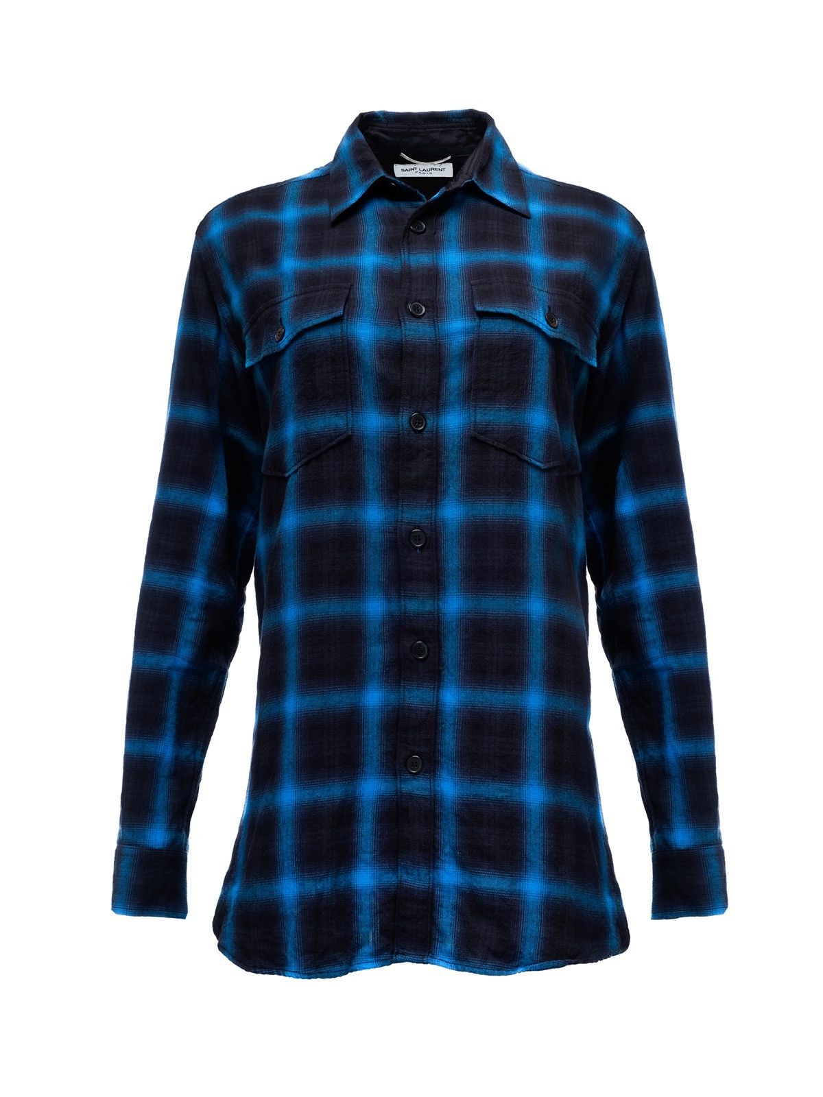 Yves Saint Laurent Saint Laurent flannel checked button-up shirt Size US M / EU 48-50 / 2 - 1 Thumbnail