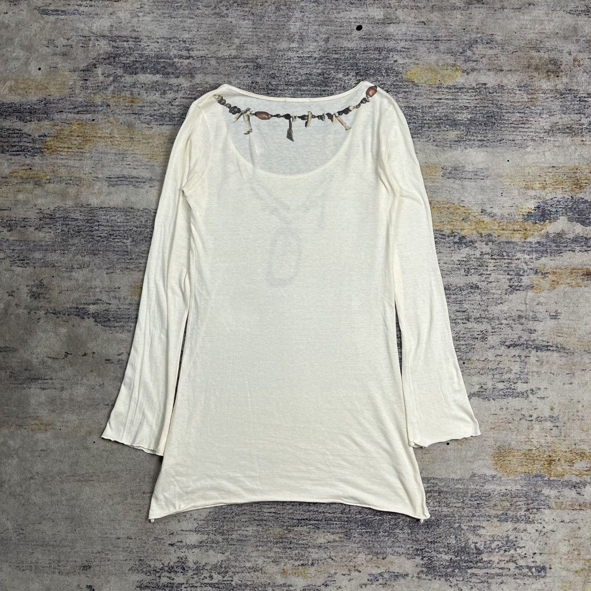 GOA Goa Bones feather necklace long sleeve shirt vkei style Size US S / EU 44-46 / 1 - 2 Thumbnail