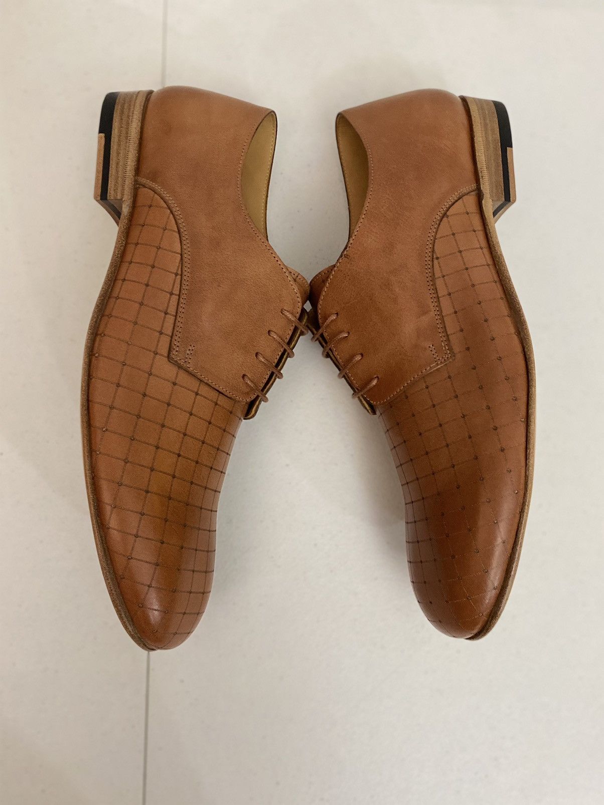 Maison Margiela Maison Margiela 22 🇮🇹 Brown Matrix Single Stitch Derby 10 New Size US 10 / EU 43 - 5 Thumbnail