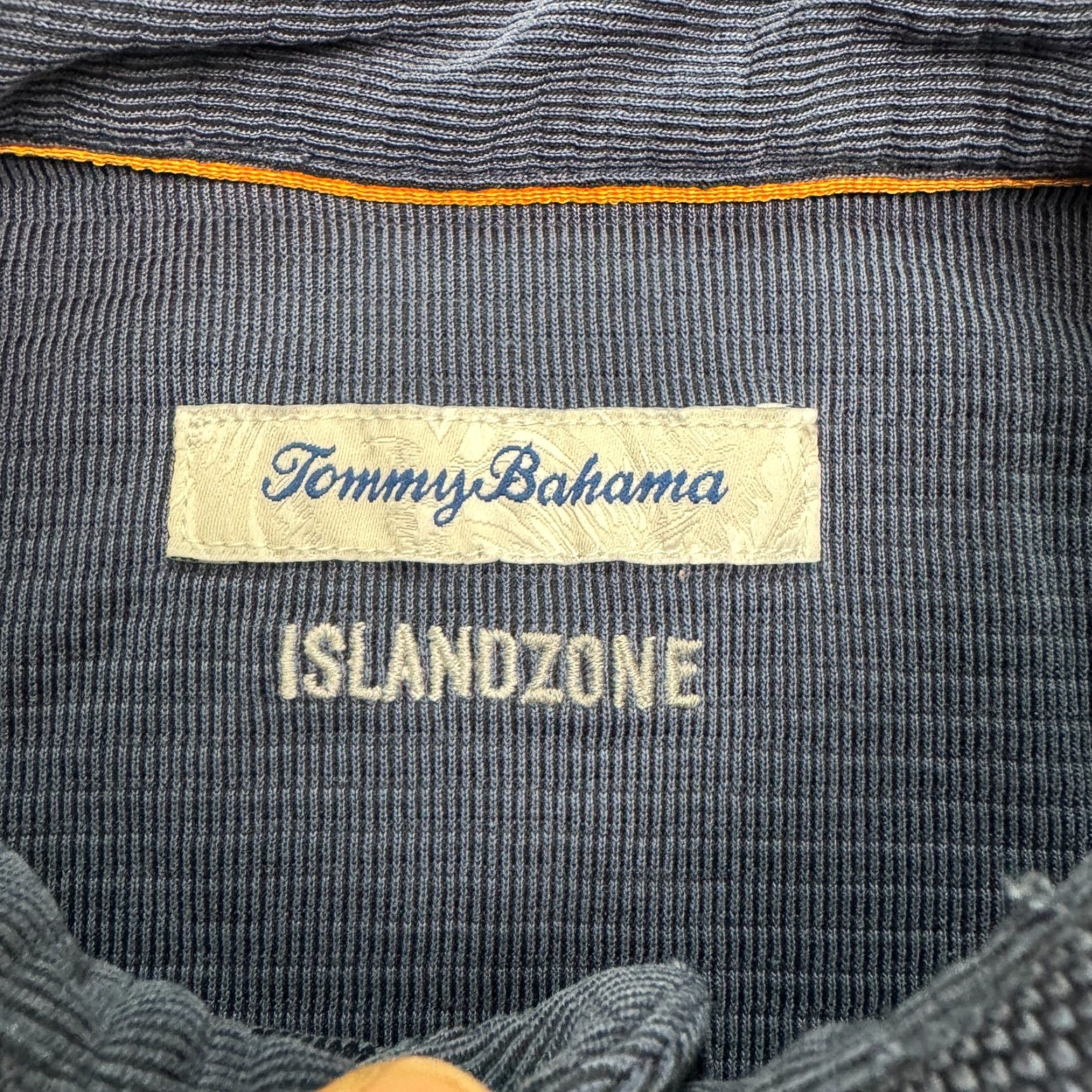 Tommy Bahama Tommy Bahama Polo Shirt Islandzone Mens Medium Navy Blue Short Sleeve Casual Size US M / EU 48-50 / 2 - 7 Thumbnail