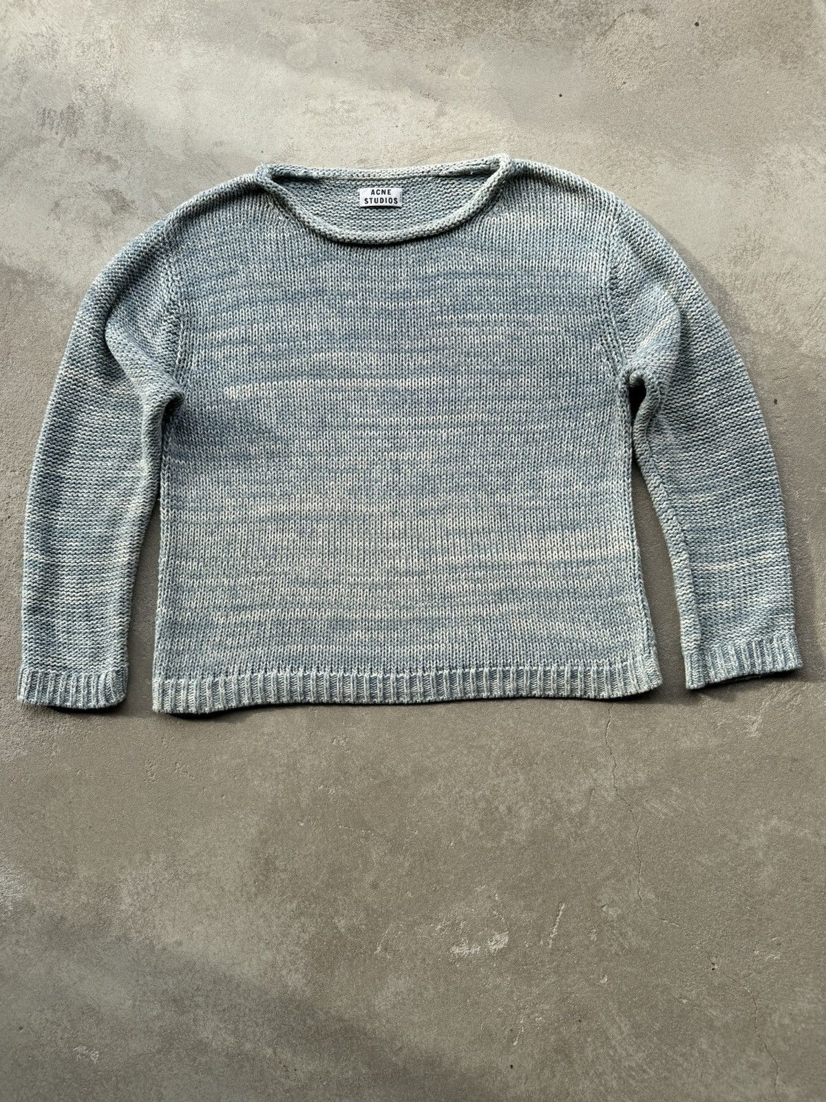 image of Acne Studios Boxy Knitted Sweater, Men's (Size Small)