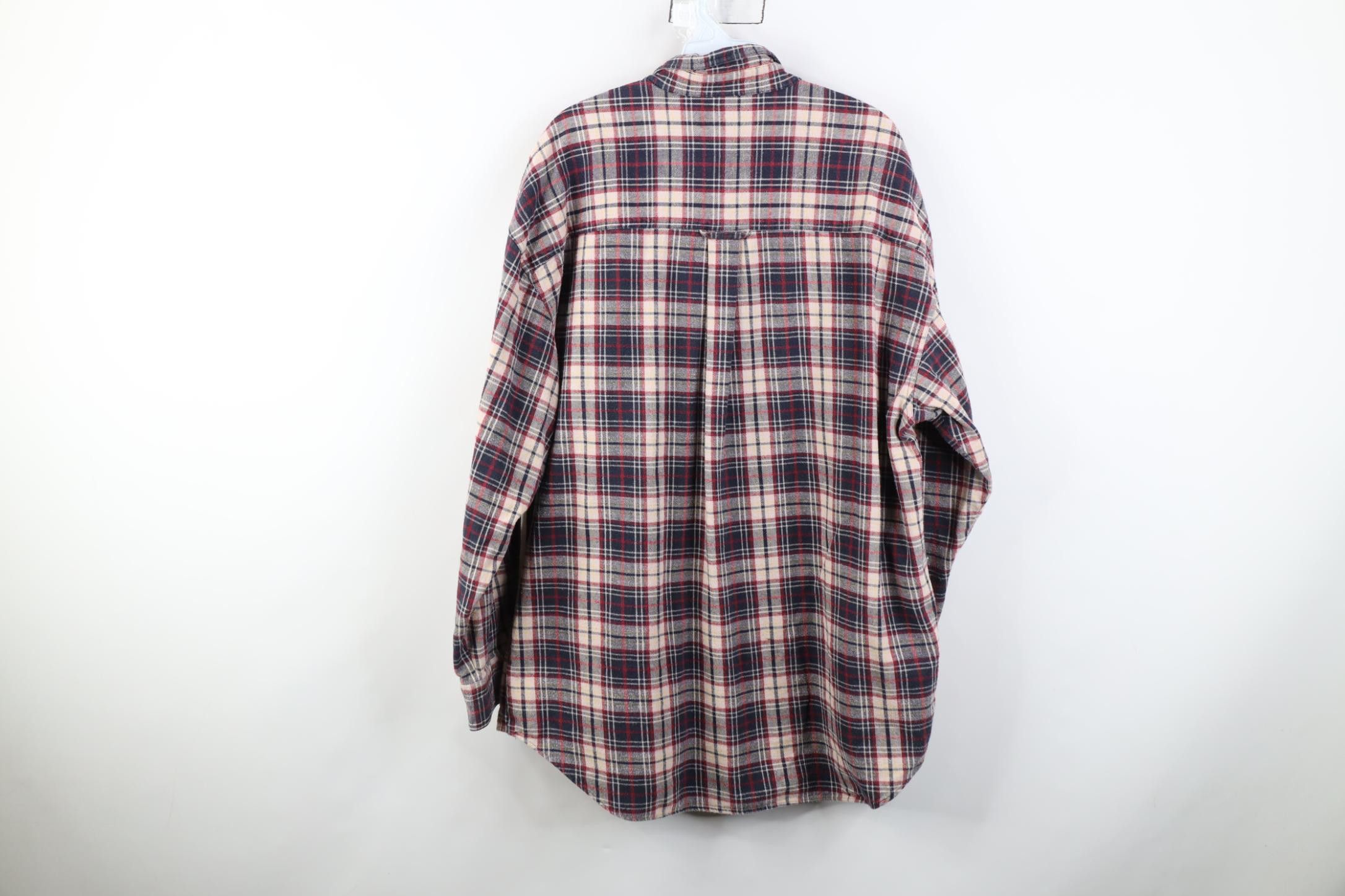 Vintage Vintage 90s Streetwear Fit Flannel Button Down Shirt Plaid Size US XL / EU 56 / 4 - 8 Thumbnail