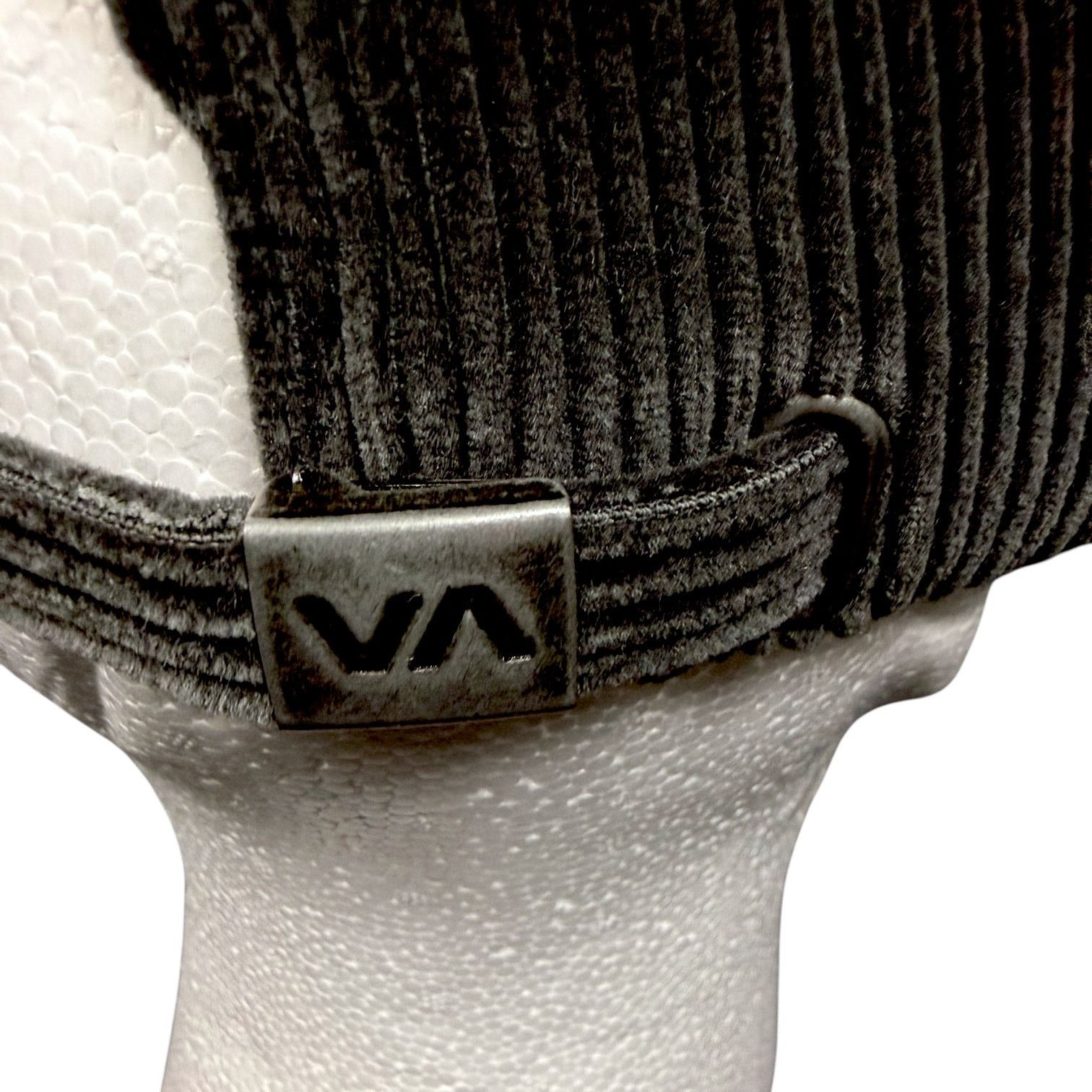RVCA RVCA Gray Corduroy Logo Slideback Hat Cap Skater Surf OS Size ONE SIZE - 5 Thumbnail