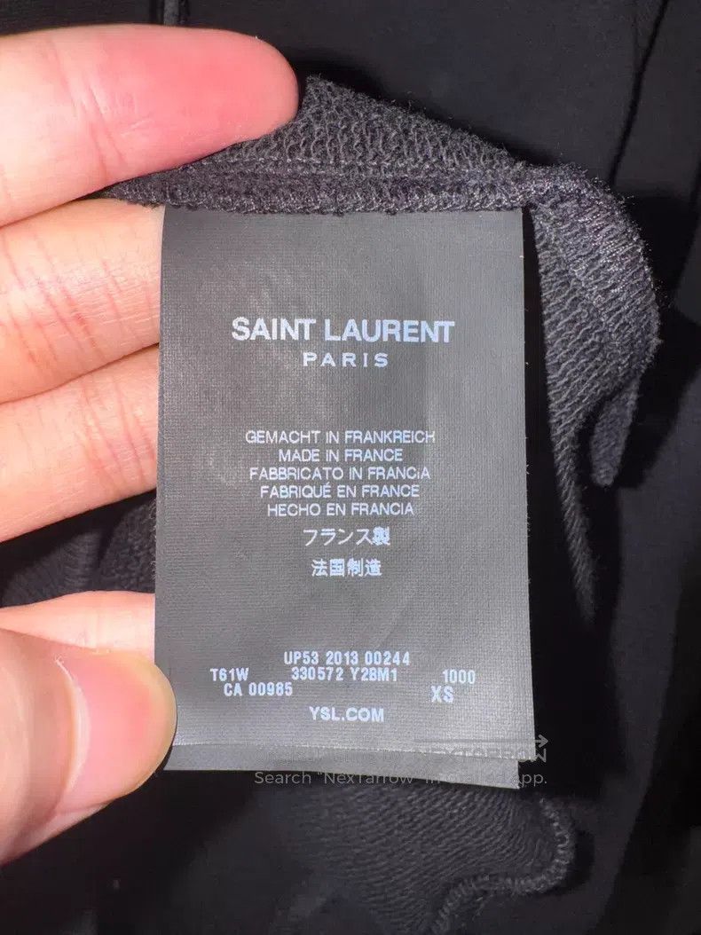Saint Laurent Paris Saint Laurent Paris Black Samurai Pure Cotton Destroyed Ch Size US XS / EU 42 / 0 - 7 Thumbnail