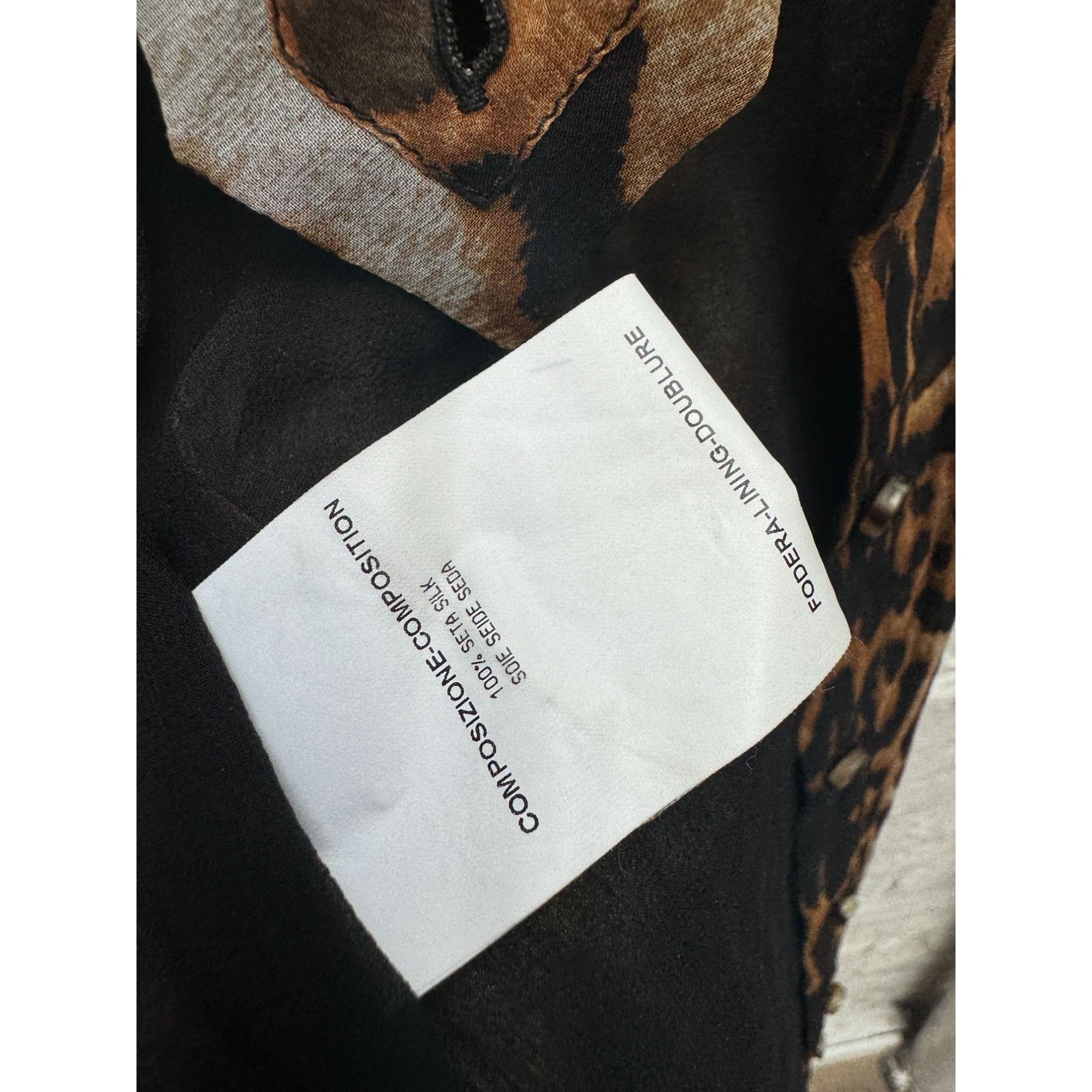 Yves Saint Laurent Tom Ford Leopard Silk Dress Size XS / US 0-2 / IT 36-38 - 10 Thumbnail