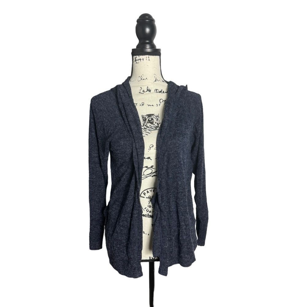 Joie Joie Soft SZ XS grey hooded open-front cardigan Size XS / US 0-2 / IT 36-38 - 2 Thumbnail