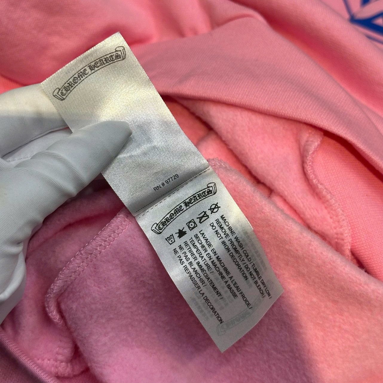 Chrome Hearts Chrome hearts horsehoe logo hoodie blue print pink Size XL / US 12-14 / IT 48-50 - 11 Thumbnail