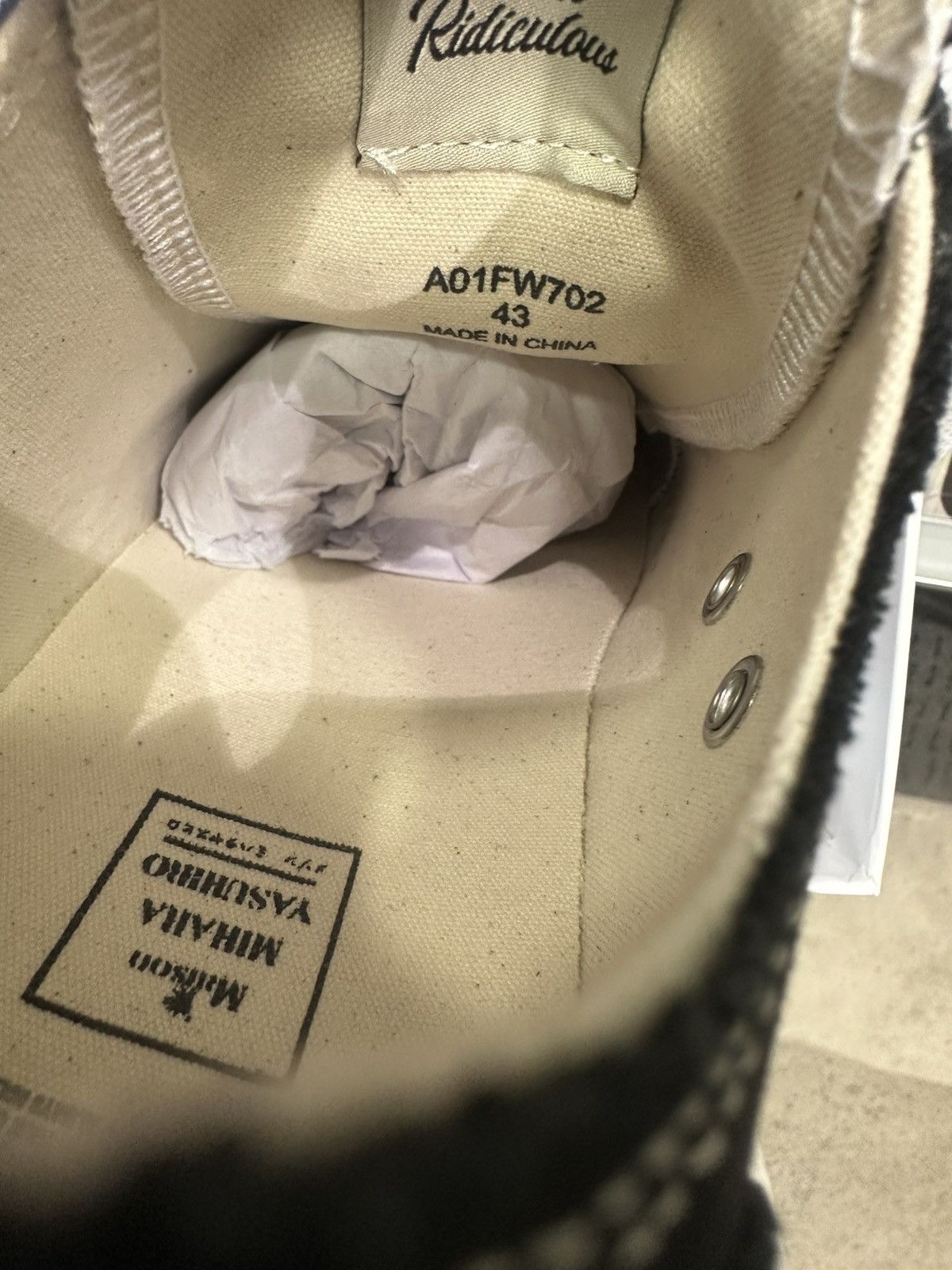 Maison MIHARA YASUHIRO MAISON MIHARA YASUHIRO - Peterson Low Black Sneakers Size US 10 / EU 43 - 6 Thumbnail