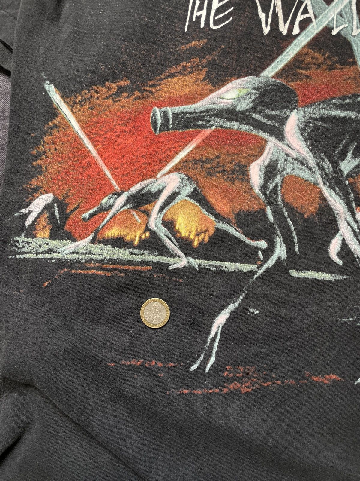 Band Tees × Pink Floyd × Vintage Vintage 1982’s Pink Floyd The Wall All Over Print. Size US XL / EU 56 / 4 - 4 Thumbnail