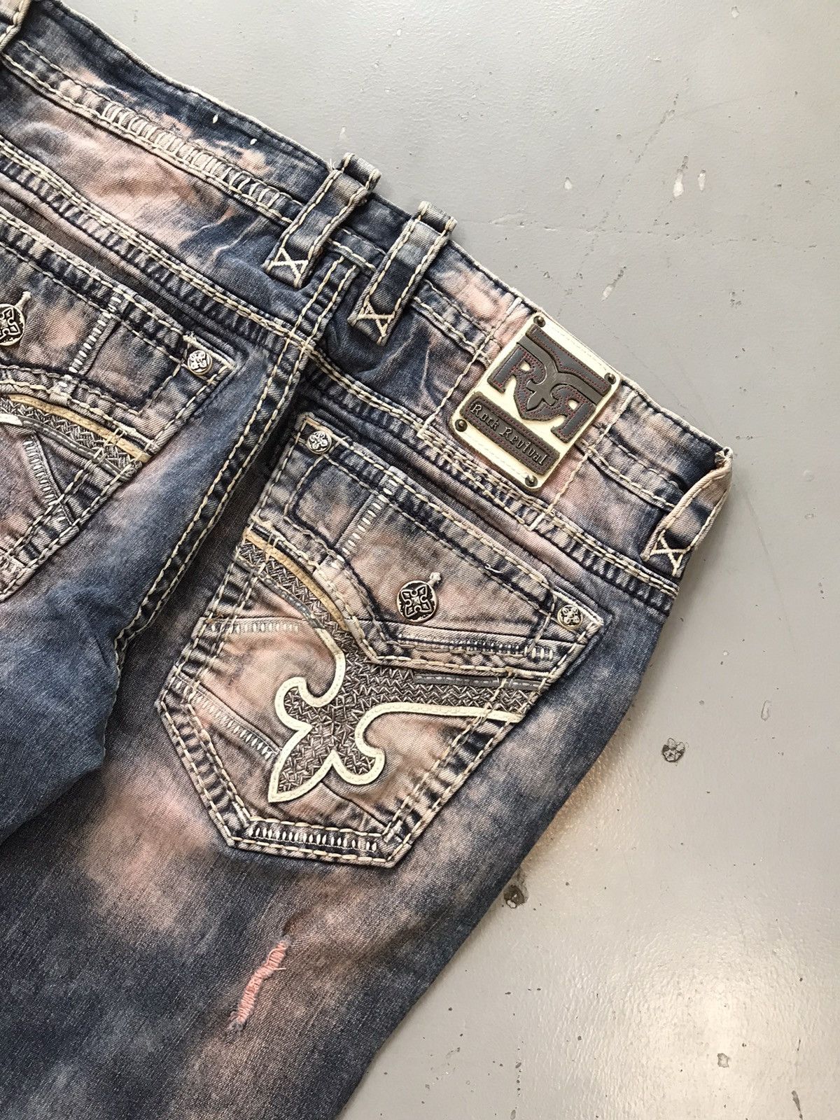 Rock Revival Vintage rock revival bleached distressed denim Size US 36 / EU 52 - 11 Thumbnail