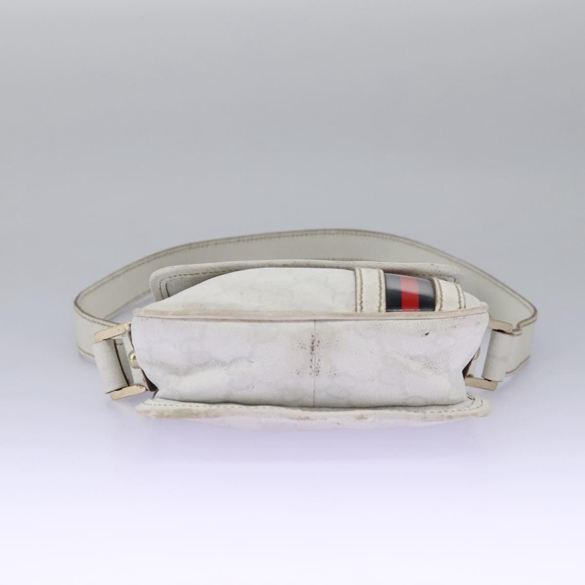 Gucci GUCCI GG Supreme Sherry Line Shoulder Bag Pvc White Gold Size ONE SIZE - 5 Thumbnail