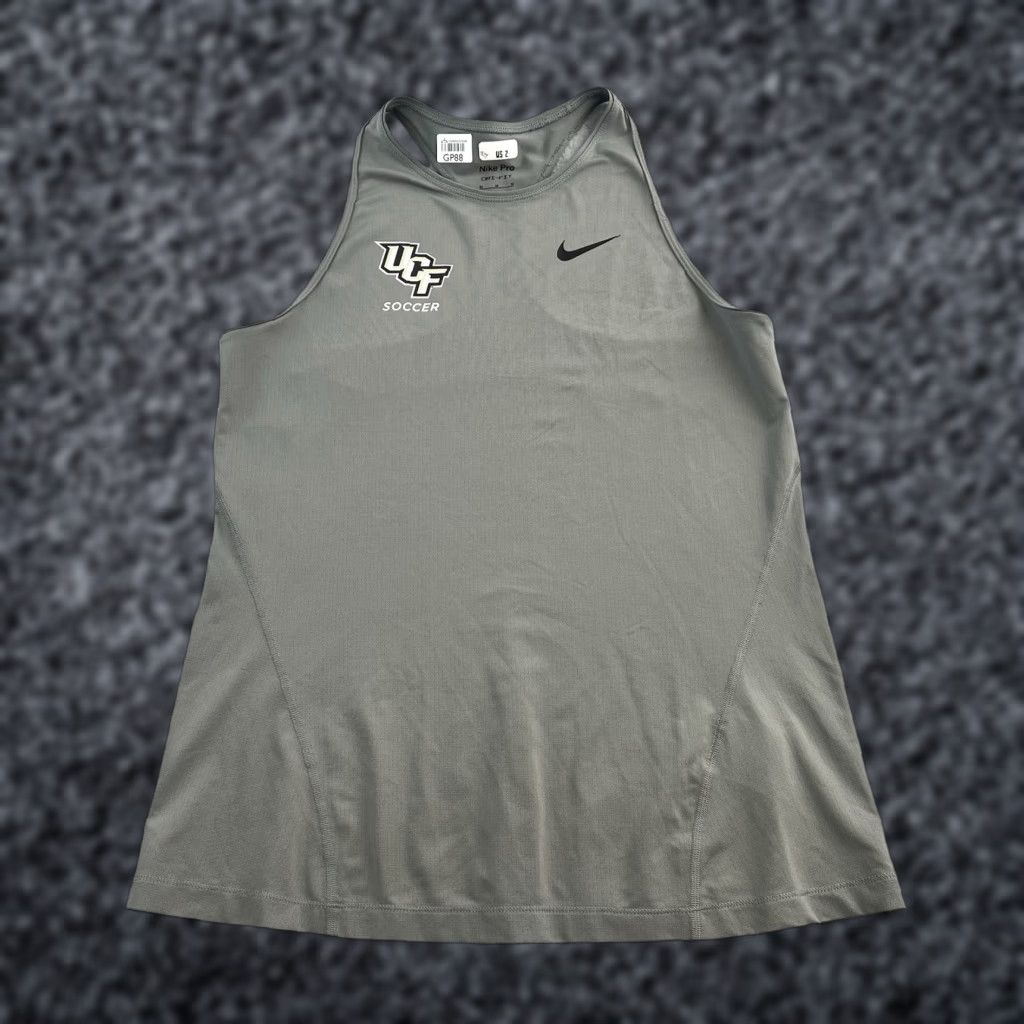 Nike UCF Nike Dri Fit Racerback Tank Top Women M Gray Athletic Soccer Sleeveless Shirt Size M / US 6-8 / IT 42-44 - 1 Thumbnail