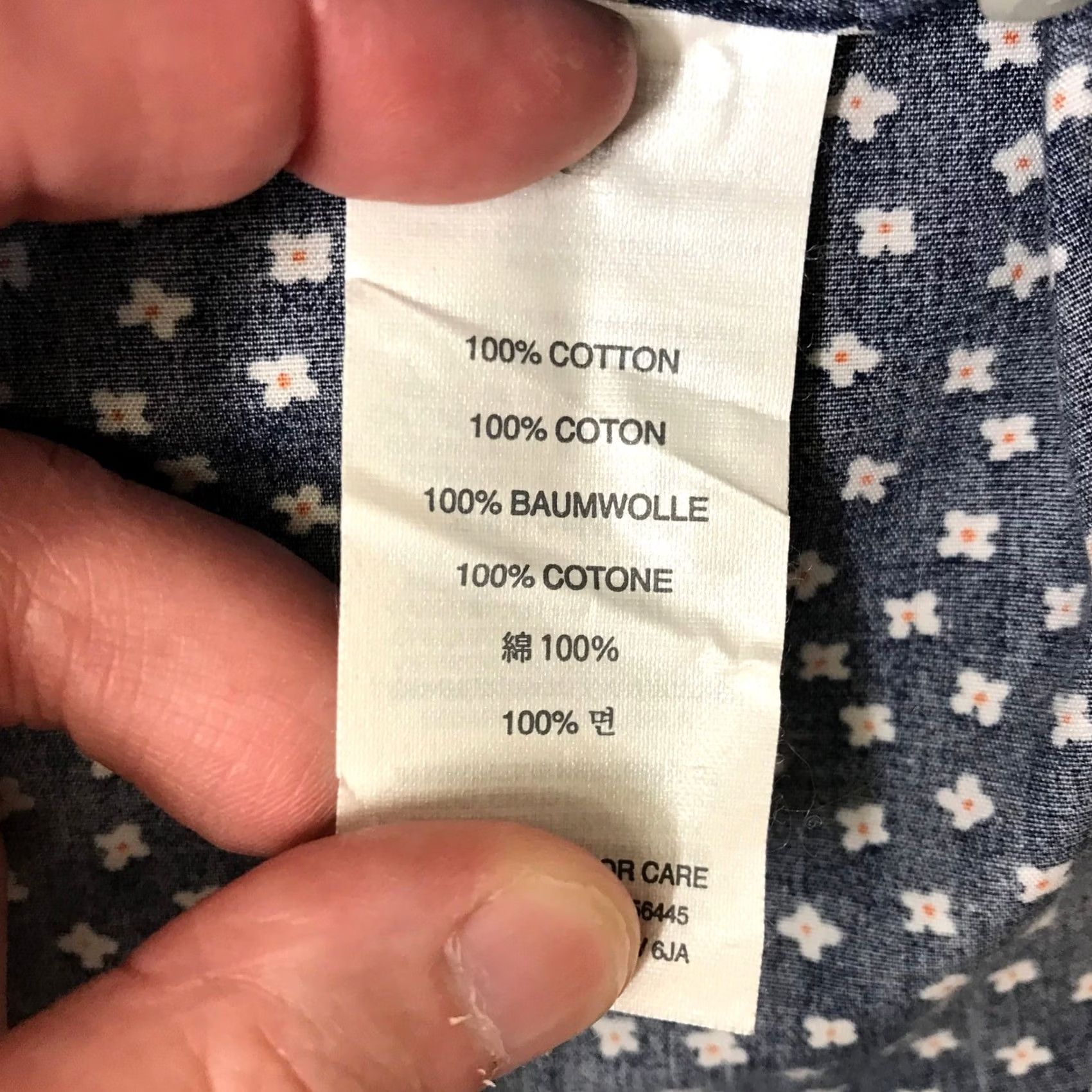 J.Crew J. Crew Slim Fit Navy White Micro Dot Button Down Shirt - Mens Large Size US L / EU 52-54 / 3 - 8 Thumbnail