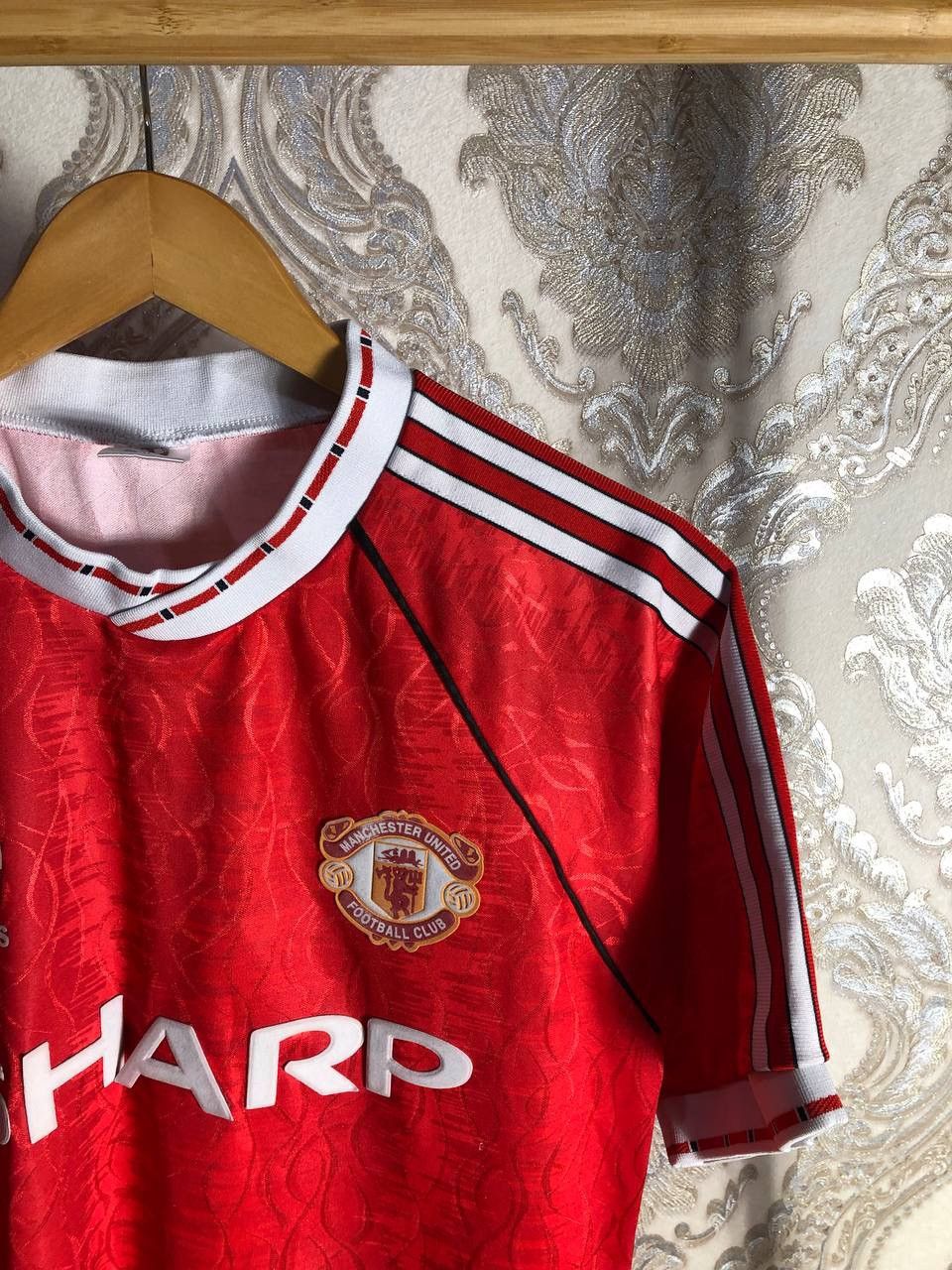 Vintage ADIDAS FC MANCHESTER UNITED ENGLAND SOCCER JERSEY RETRO 90s Size US XL / EU 56 / 4 - 2 Thumbnail