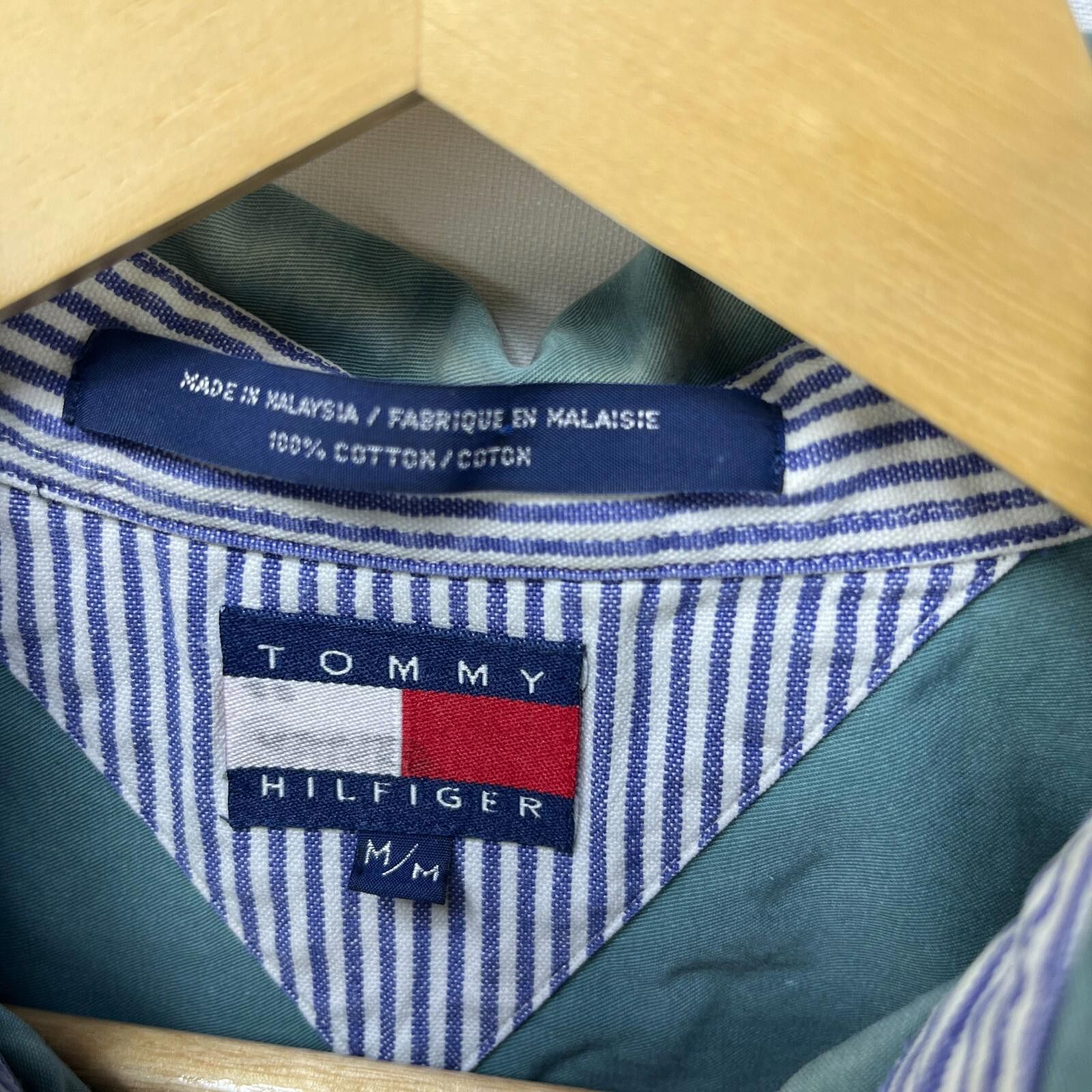 Tommy Hilfiger Vintage 90s Tommy Hilfiger Crest Long Sleeve Shirt Medium Size US M / EU 48-50 / 2 - 5 Thumbnail