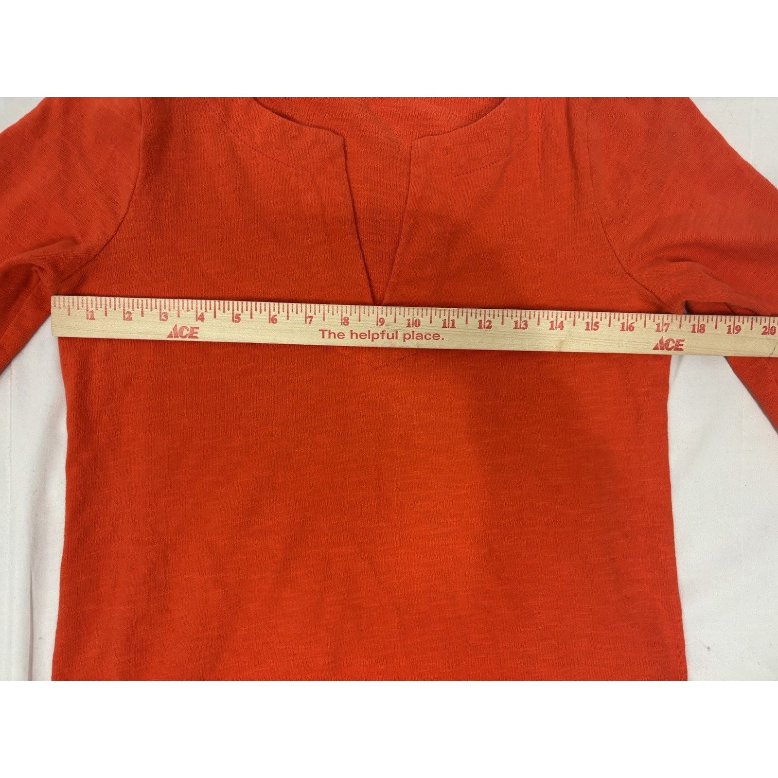 J.Crew J Crew Women’s S Orange Tunic Top Mini Dress 3/4 Sleeve Size S / US 4 / IT 40 - 3 Thumbnail