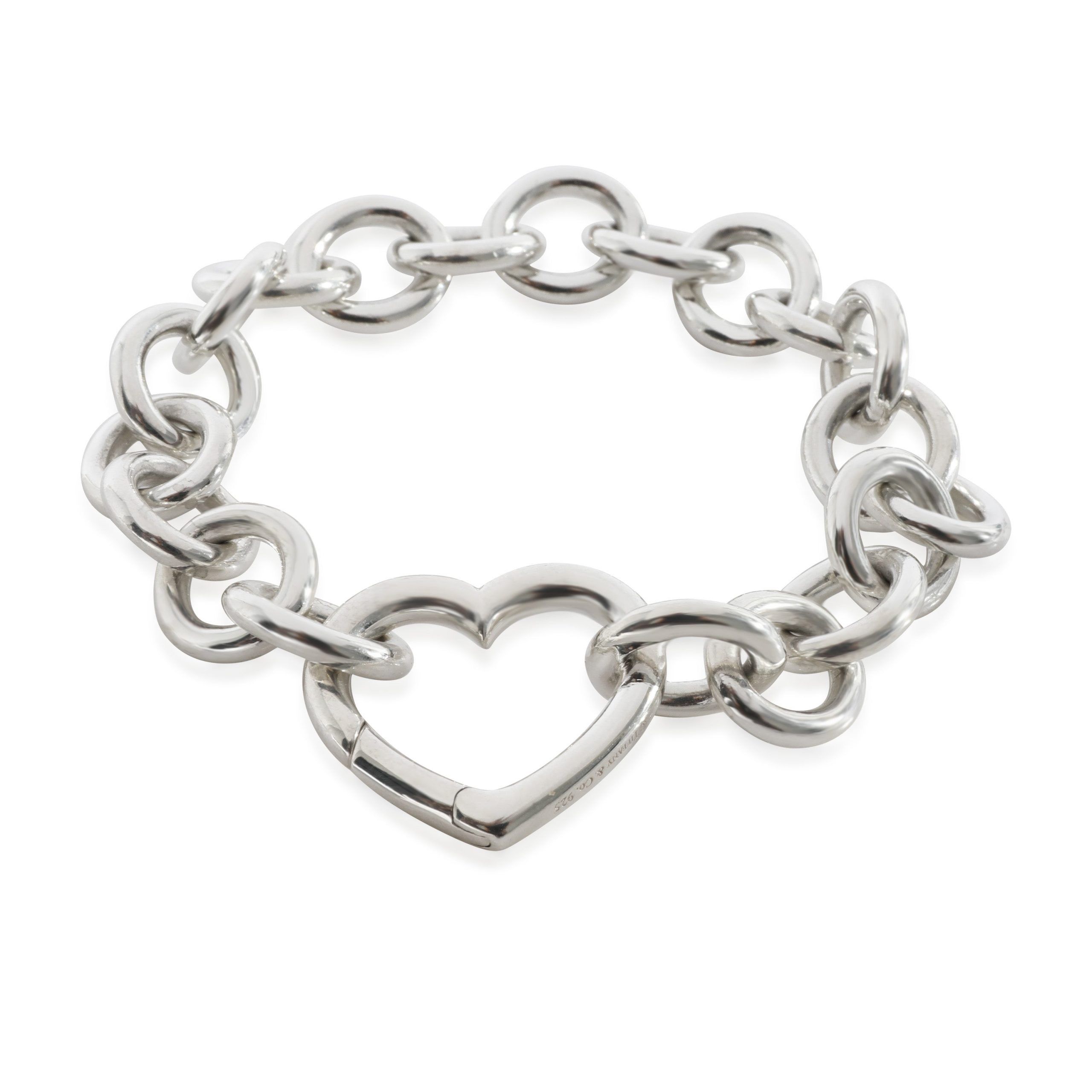 Tiffany & Co. Tiffany & Co. Heart Clasp Bracelet in Sterling Silver Size ONE SIZE - 1 Thumbnail