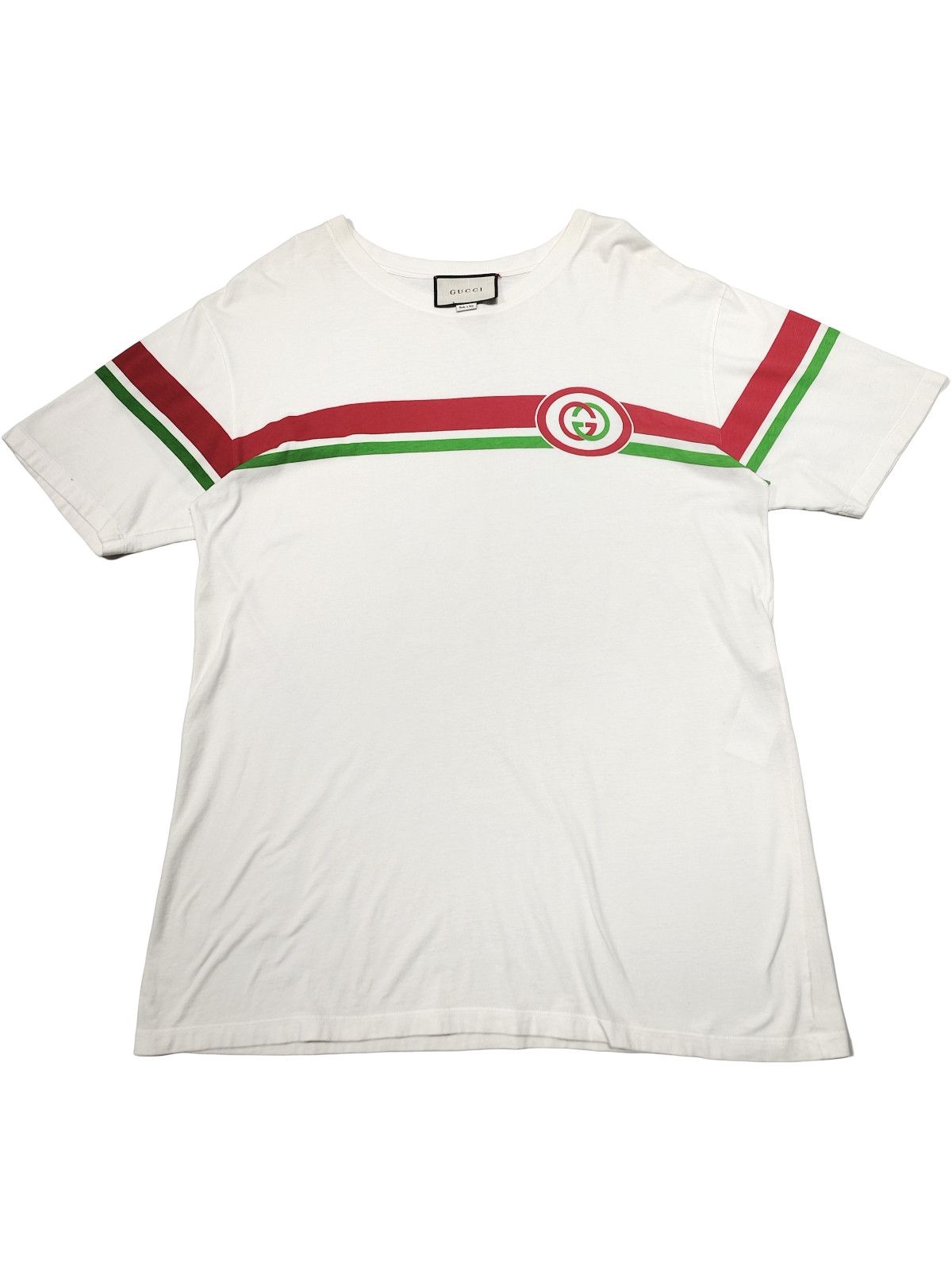 Gucci Gucci Interlocking G Stripe T-Shirt Size M Size US M / EU 48-50 / 2 - 1 Thumbnail